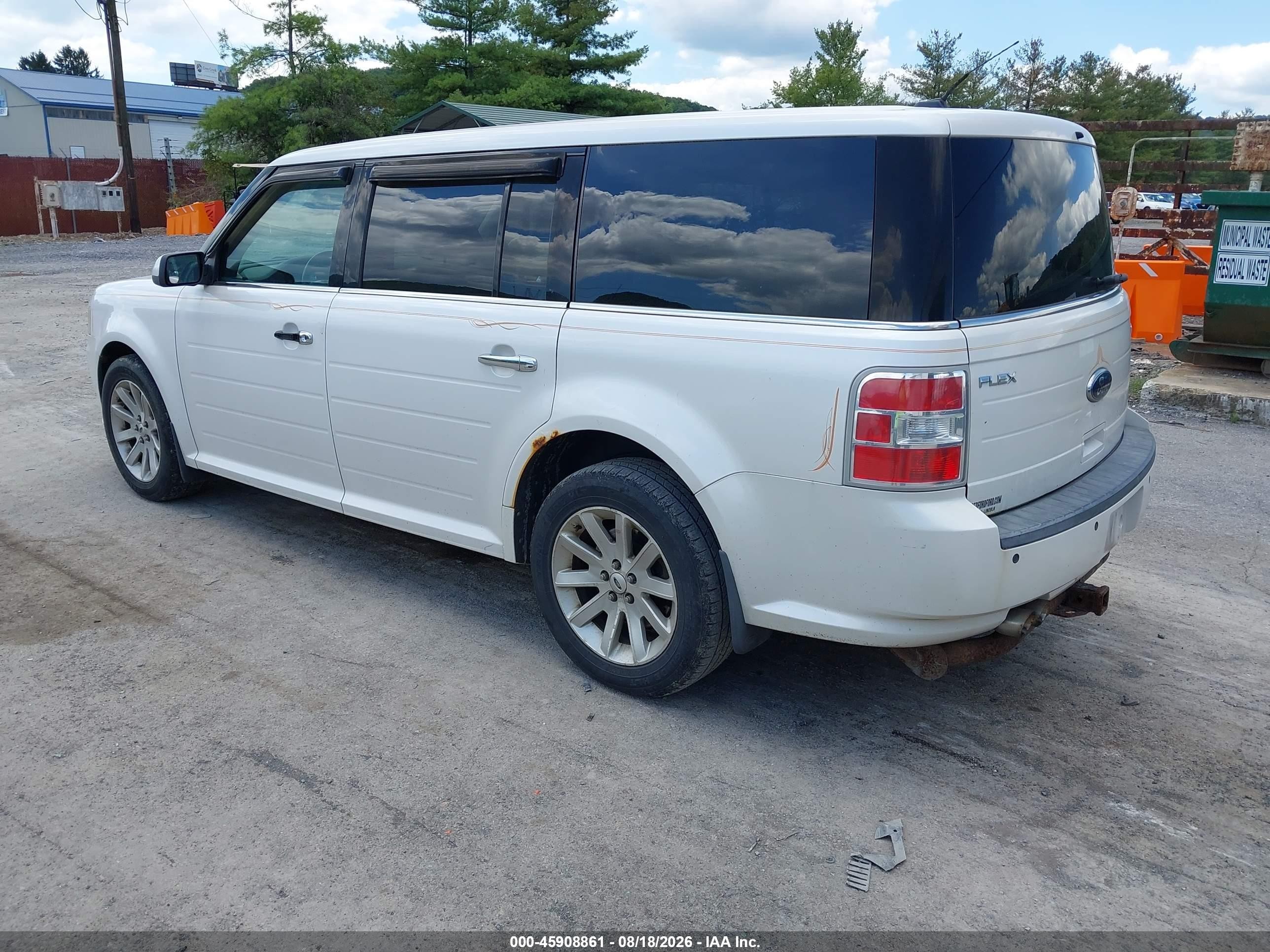 2009 Ford Flex Sel White vin: 2FMEK62C79BB08908