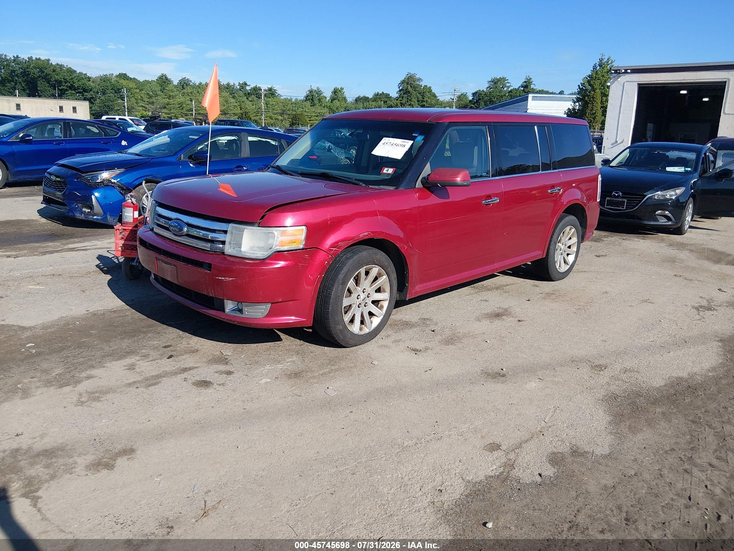 2009 Ford Flex Sel Красный vin: 2FMEK62C89BB02017