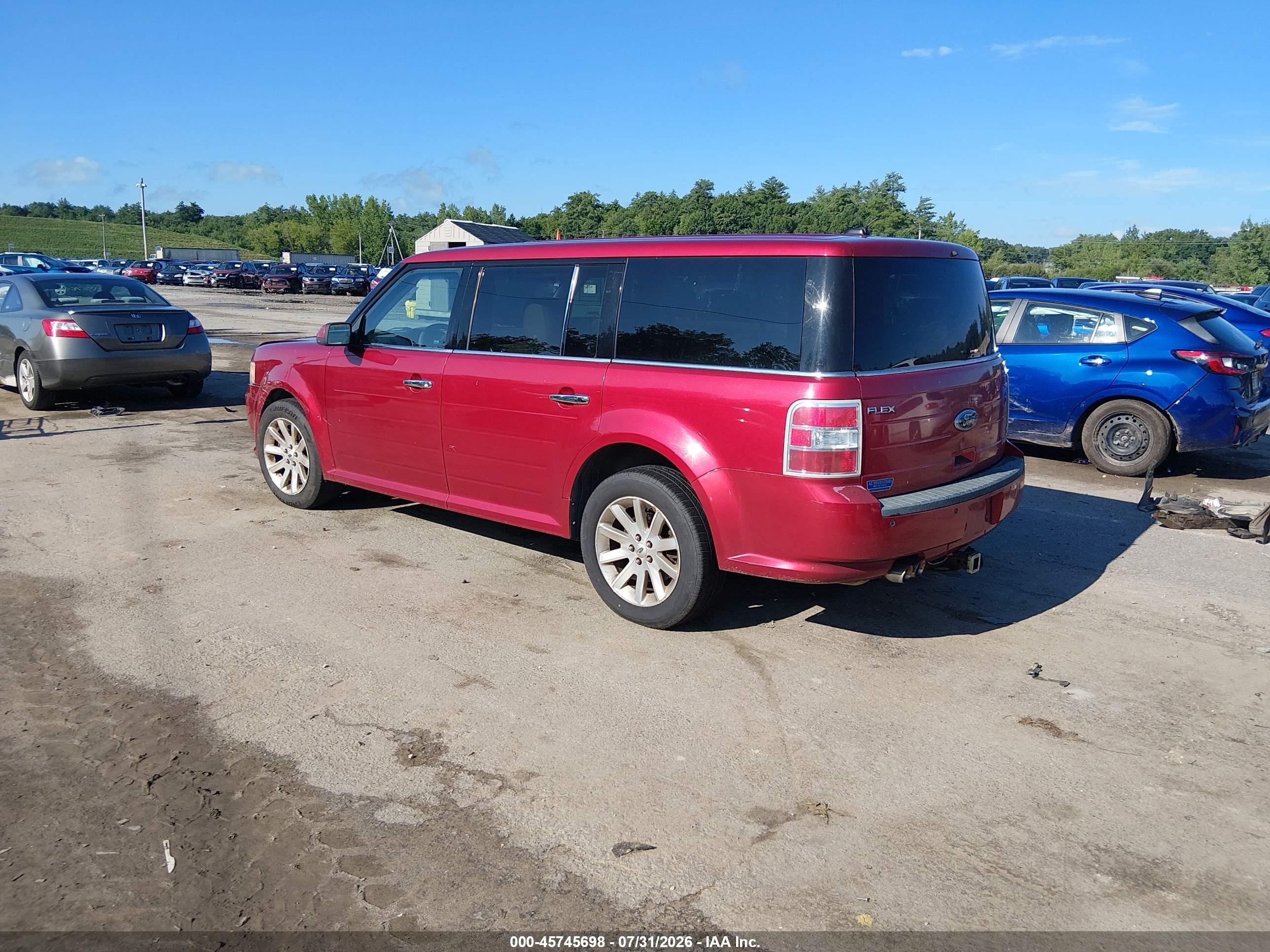 2009 Ford Flex Sel Красный vin: 2FMEK62C89BB02017