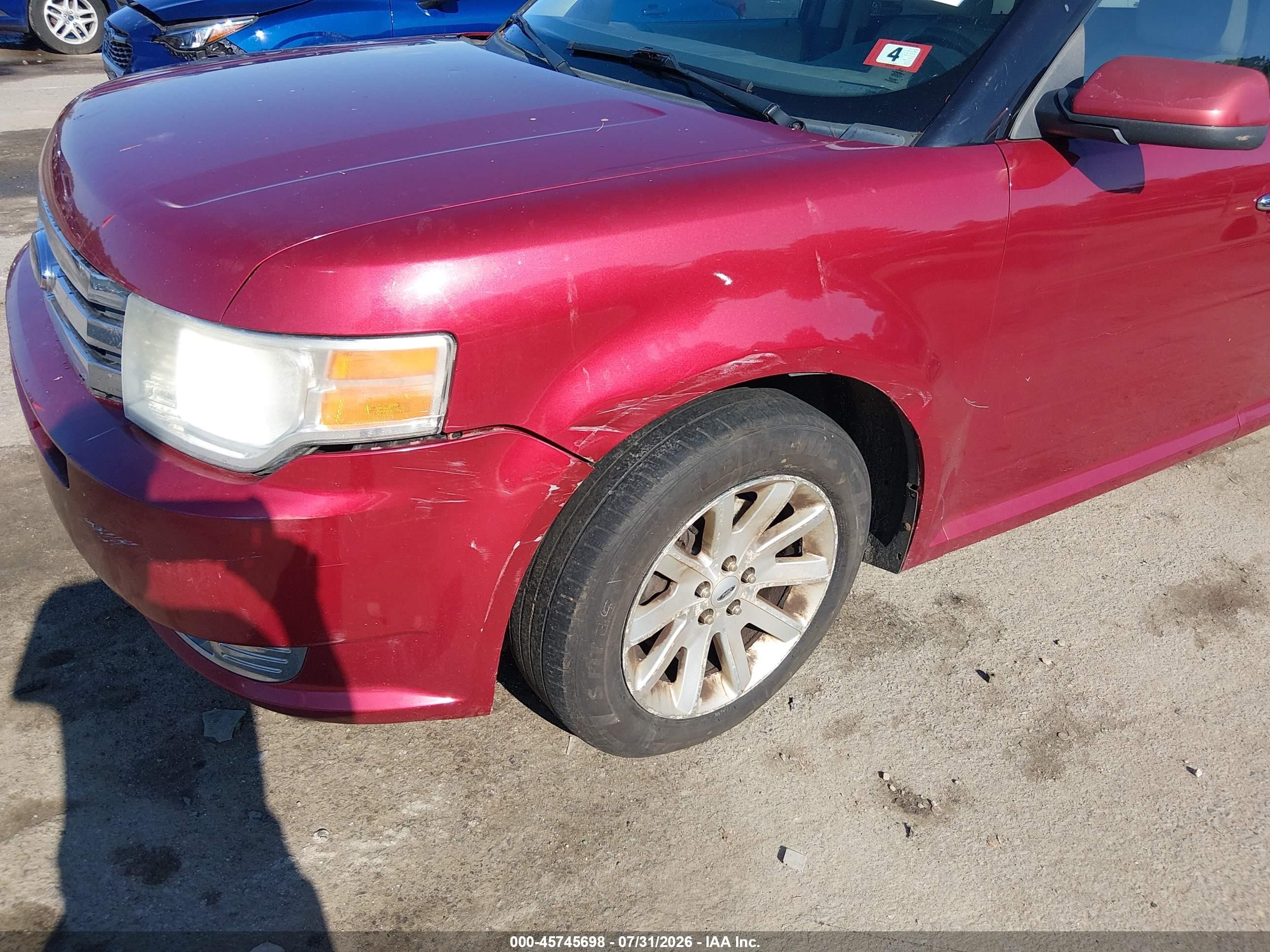2009 Ford Flex Sel Красный vin: 2FMEK62C89BB02017