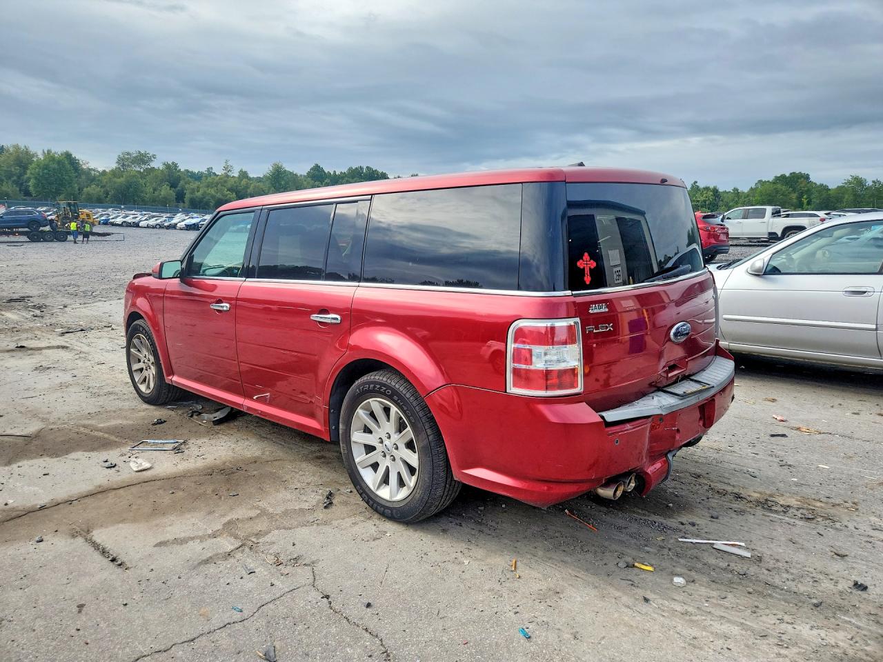 2009 Ford Flex Sel Red vin: 2FMEK62CX9BA31239