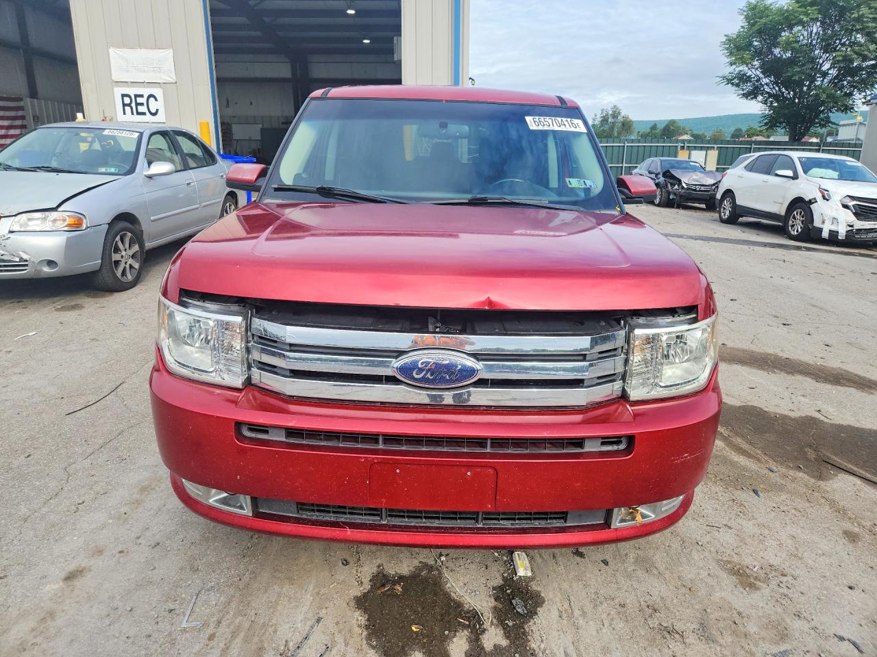 2009 Ford Flex Sel Red vin: 2FMEK62CX9BA31239