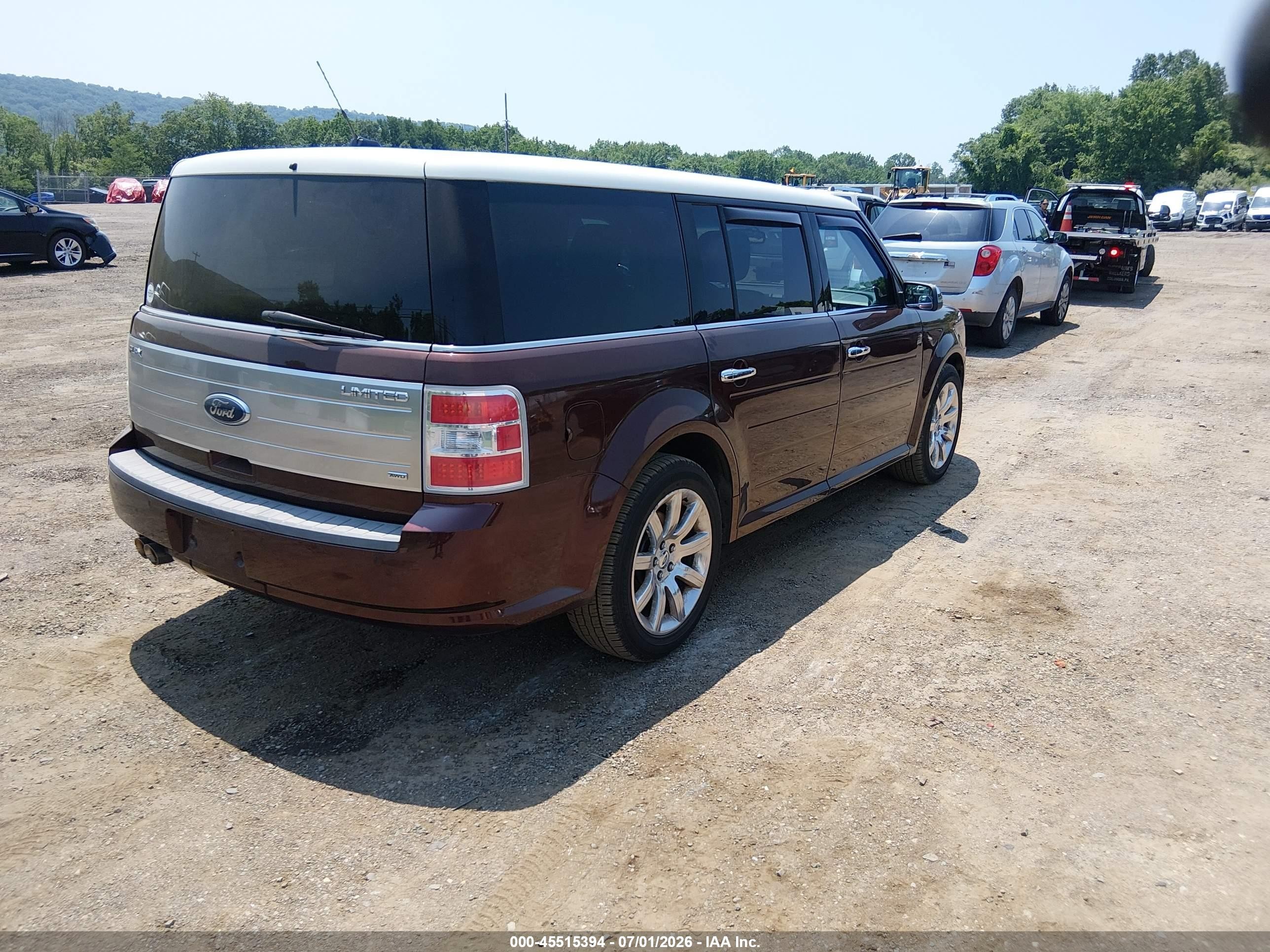 2009 Ford Flex Limited Burgundy vin: 2FMEK63C09BA18613