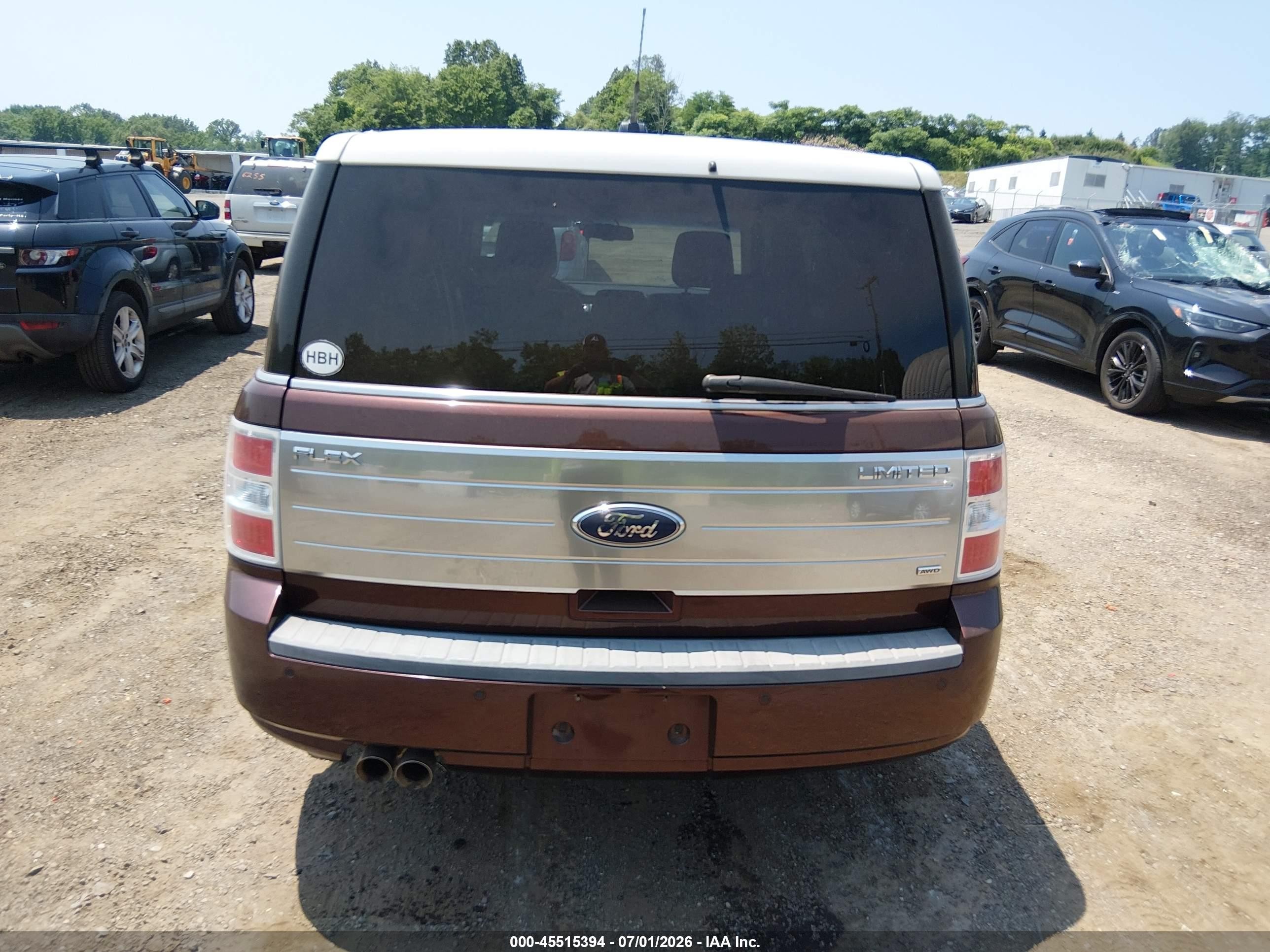 2009 Ford Flex Limited Burgundy vin: 2FMEK63C09BA18613
