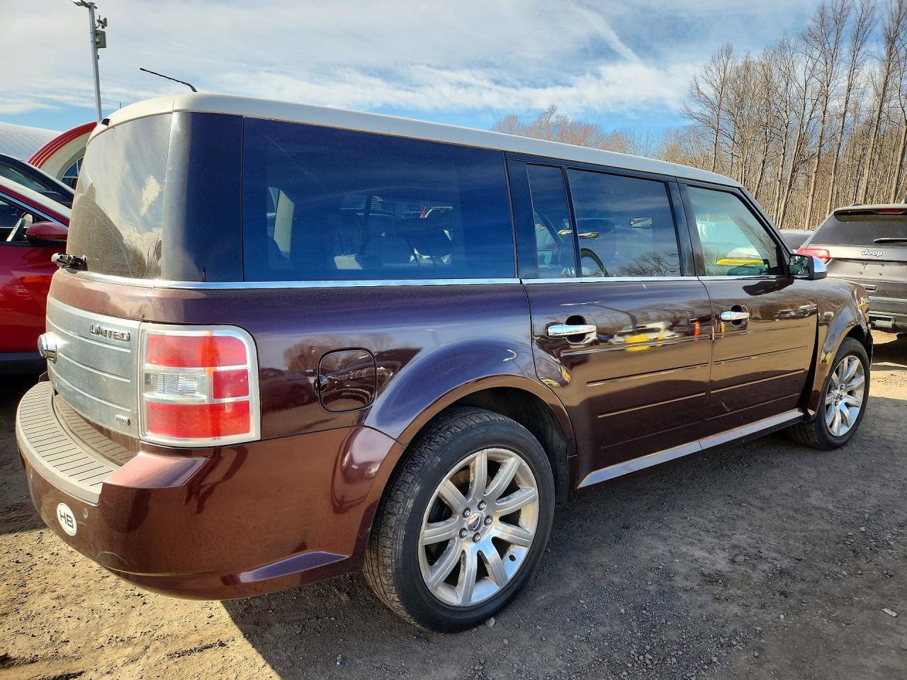 2009 Ford Flex Limited Burgundy vin: 2FMEK63C29BA17351