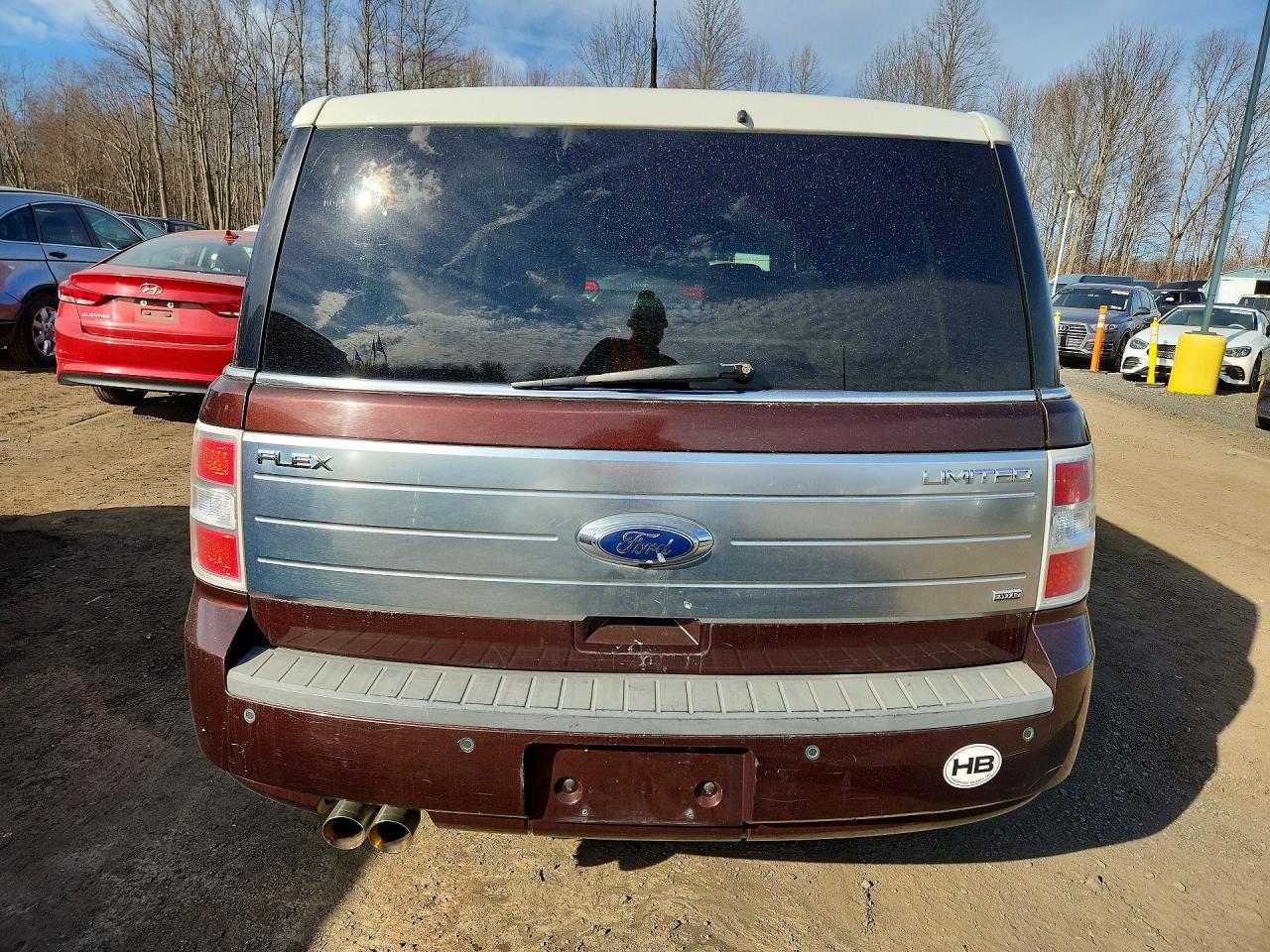 2009 Ford Flex Limited Burgundy vin: 2FMEK63C29BA17351