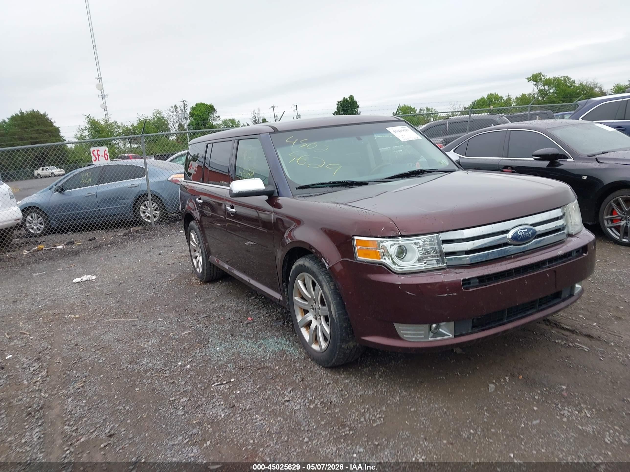 2009 Ford Flex Limited Maroon vin: 2FMEK63C39BB02182