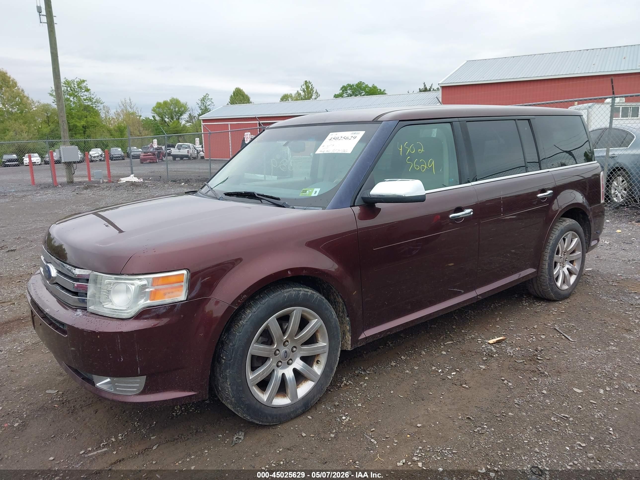 2009 Ford Flex Limited Maroon vin: 2FMEK63C39BB02182