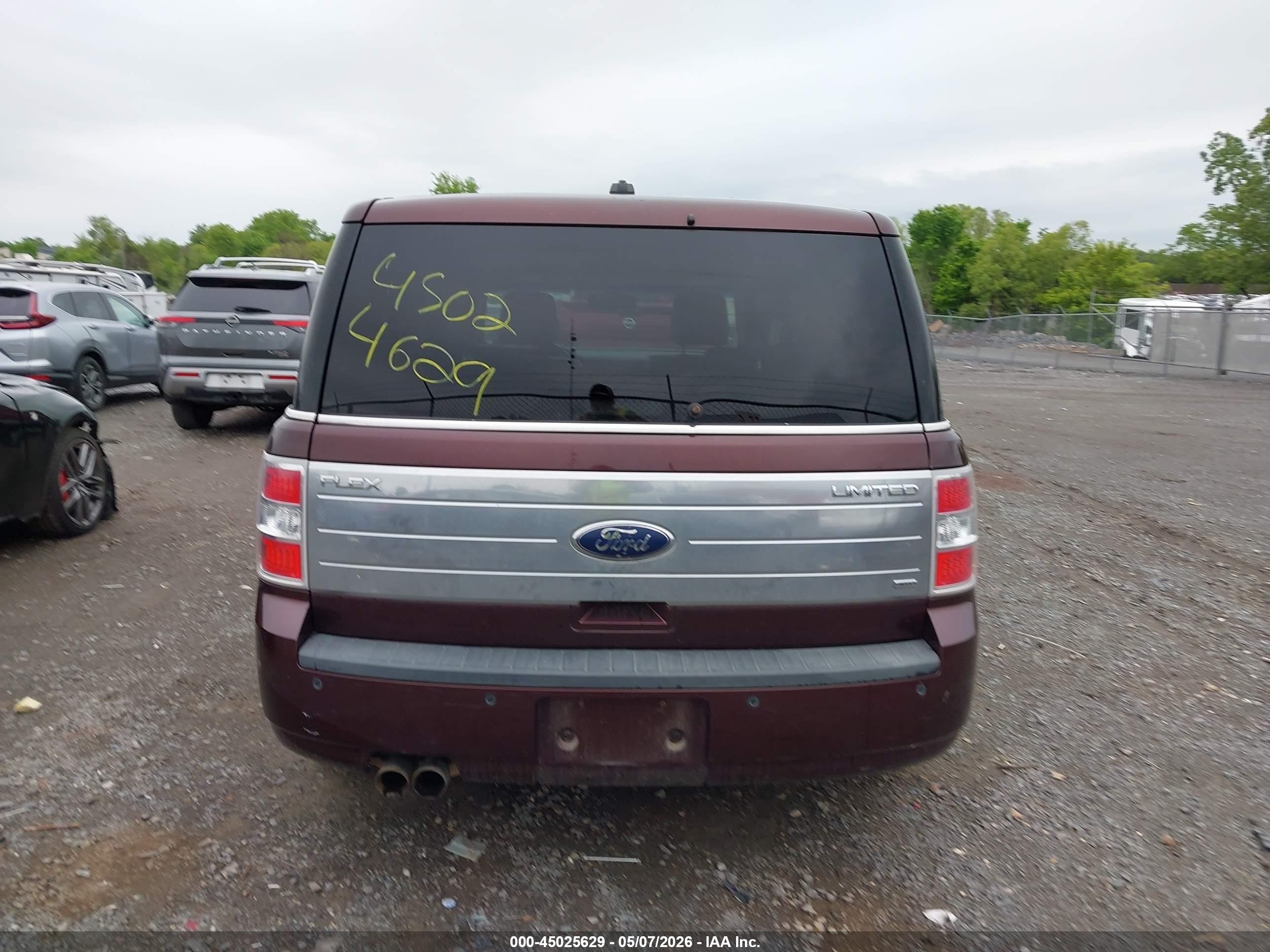 2009 Ford Flex Limited Maroon vin: 2FMEK63C39BB02182