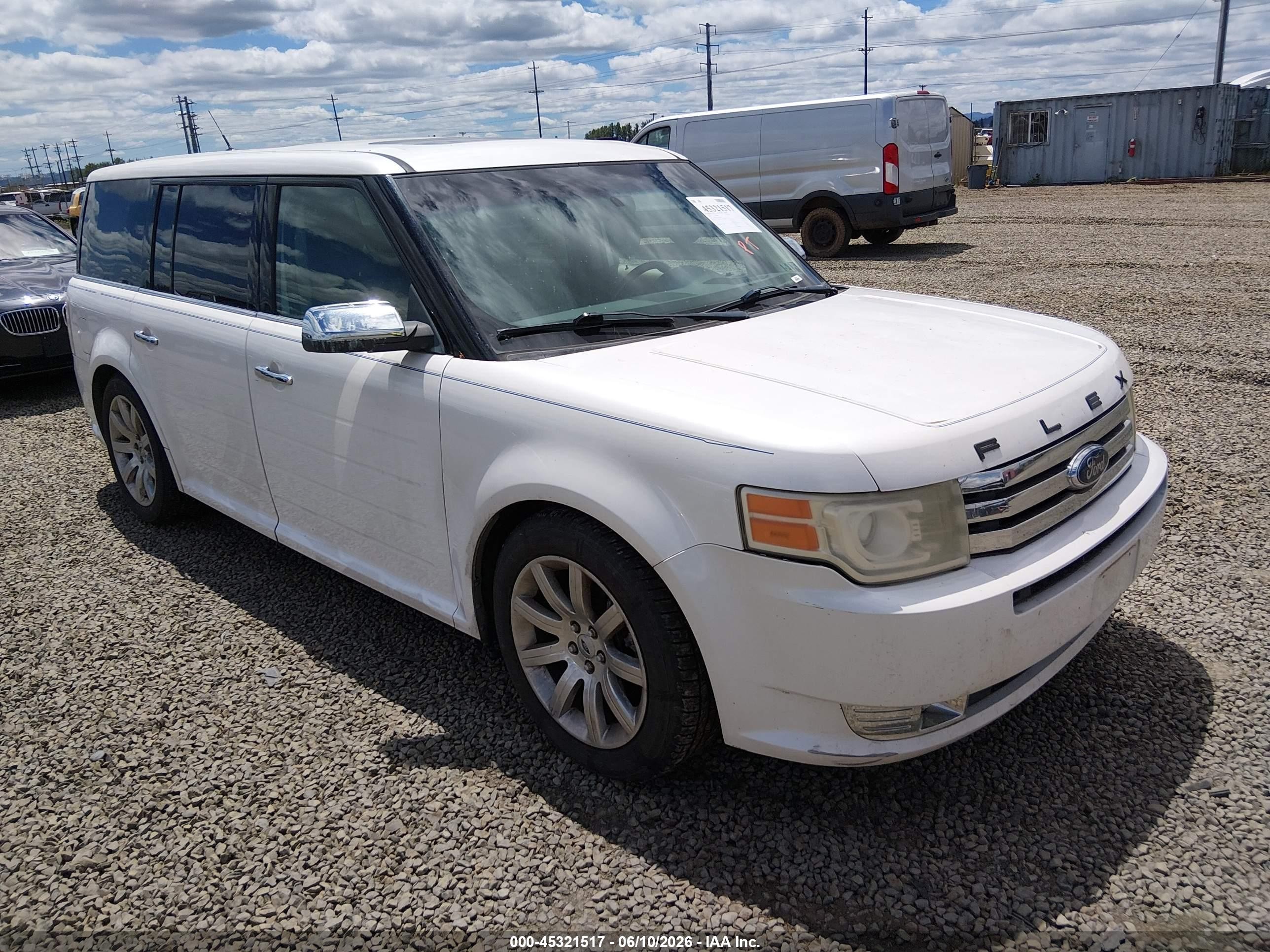 2009 Ford Flex Limited White vin: 2FMEK63C59BA48688