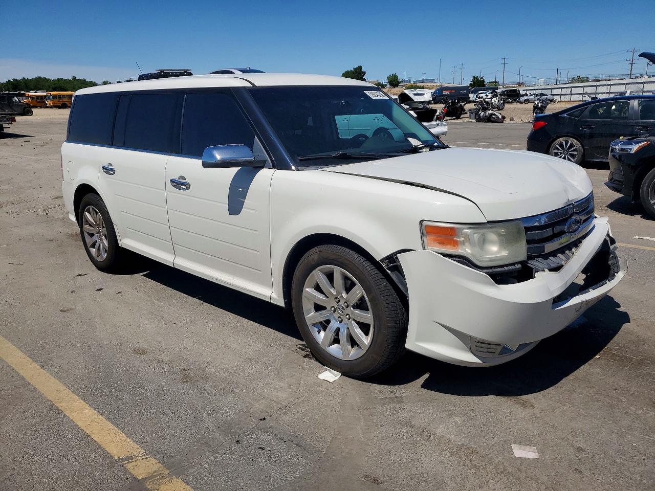 2009 Ford Flex Limited White vin: 2FMEK63C99BA50489