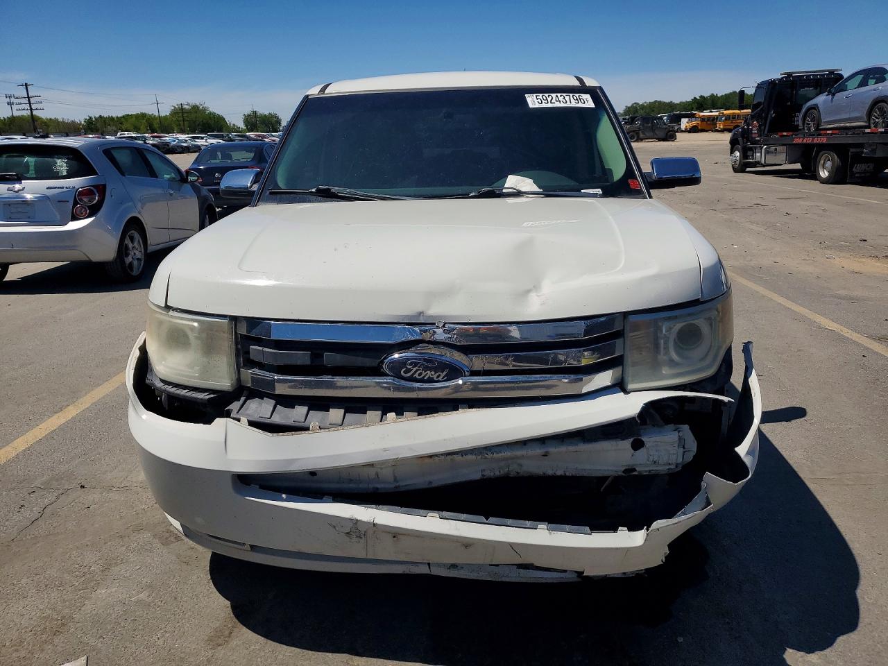 2009 Ford Flex Limited White vin: 2FMEK63C99BA50489