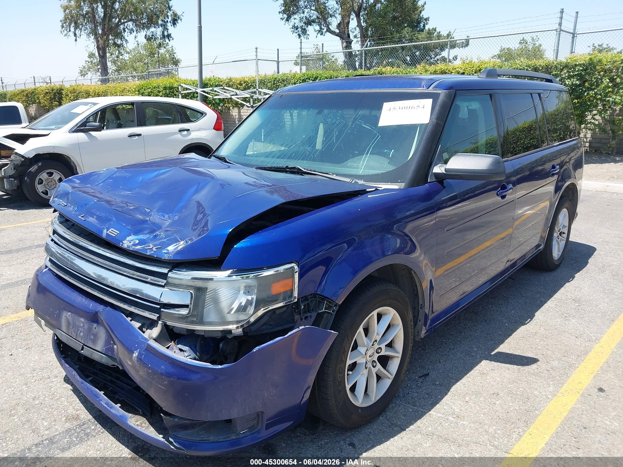 2014 Ford Flex Se Blue vin: 2FMGK5B80EBD29050
