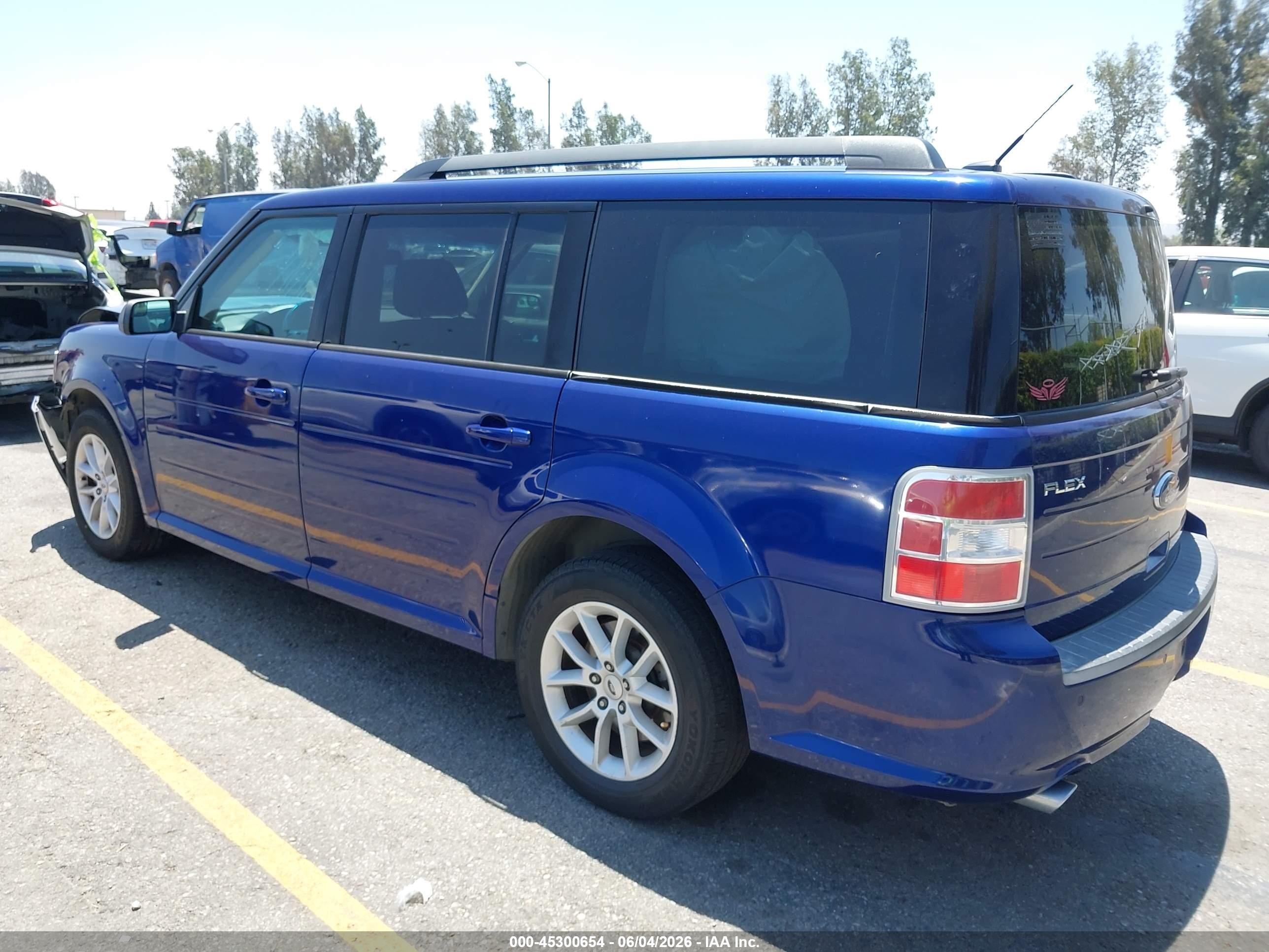 2014 Ford Flex Se Blue vin: 2FMGK5B80EBD29050