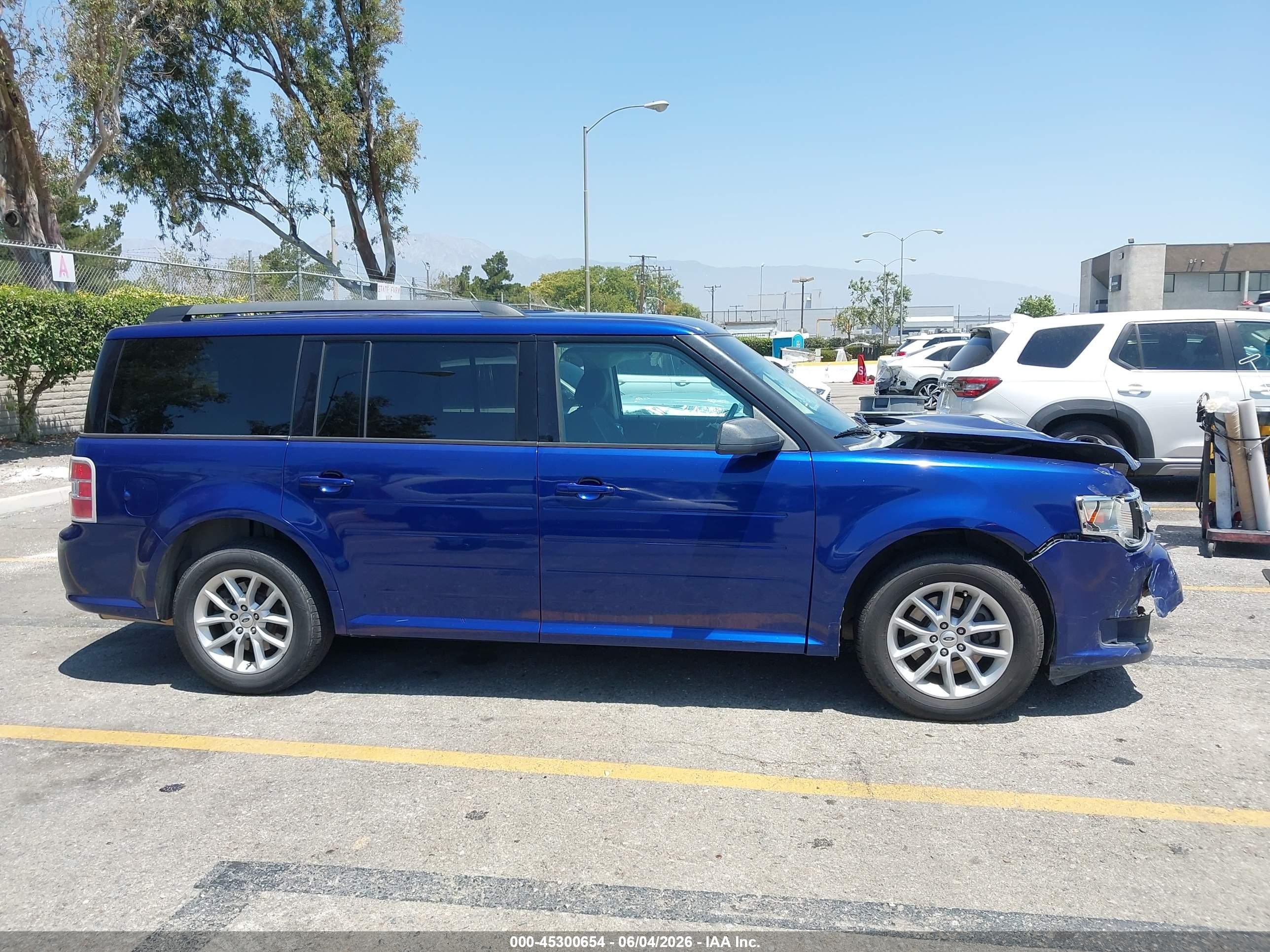 2014 Ford Flex Se Blue vin: 2FMGK5B80EBD29050