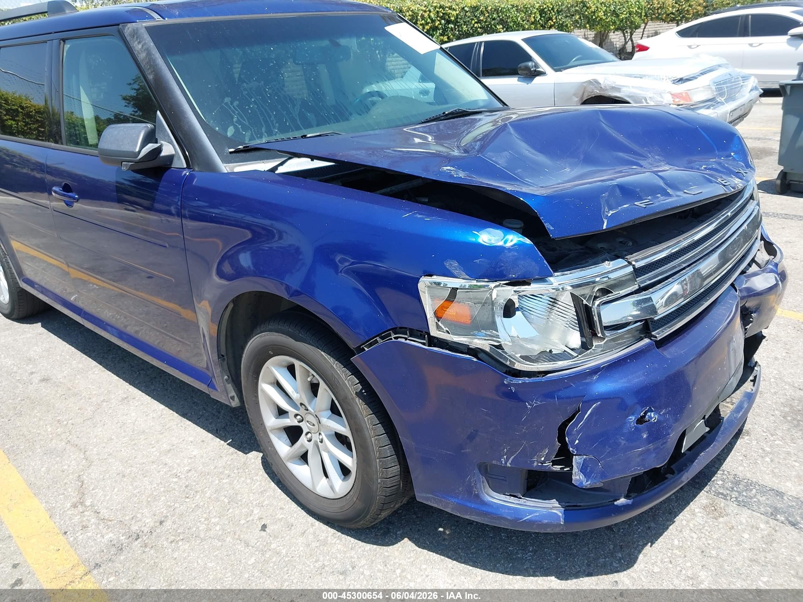 2014 Ford Flex Se Blue vin: 2FMGK5B80EBD29050