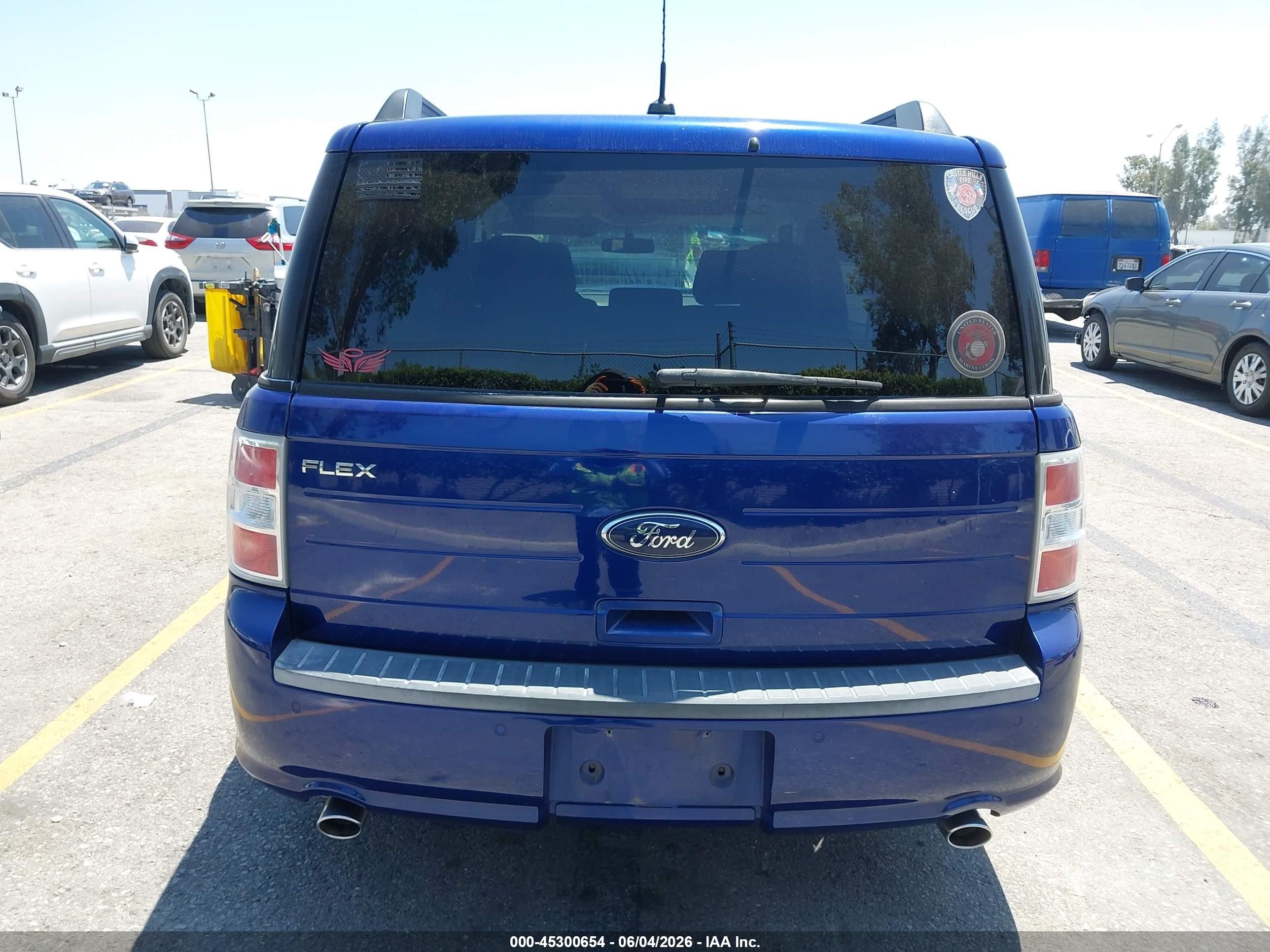 2014 Ford Flex Se Blue vin: 2FMGK5B80EBD29050