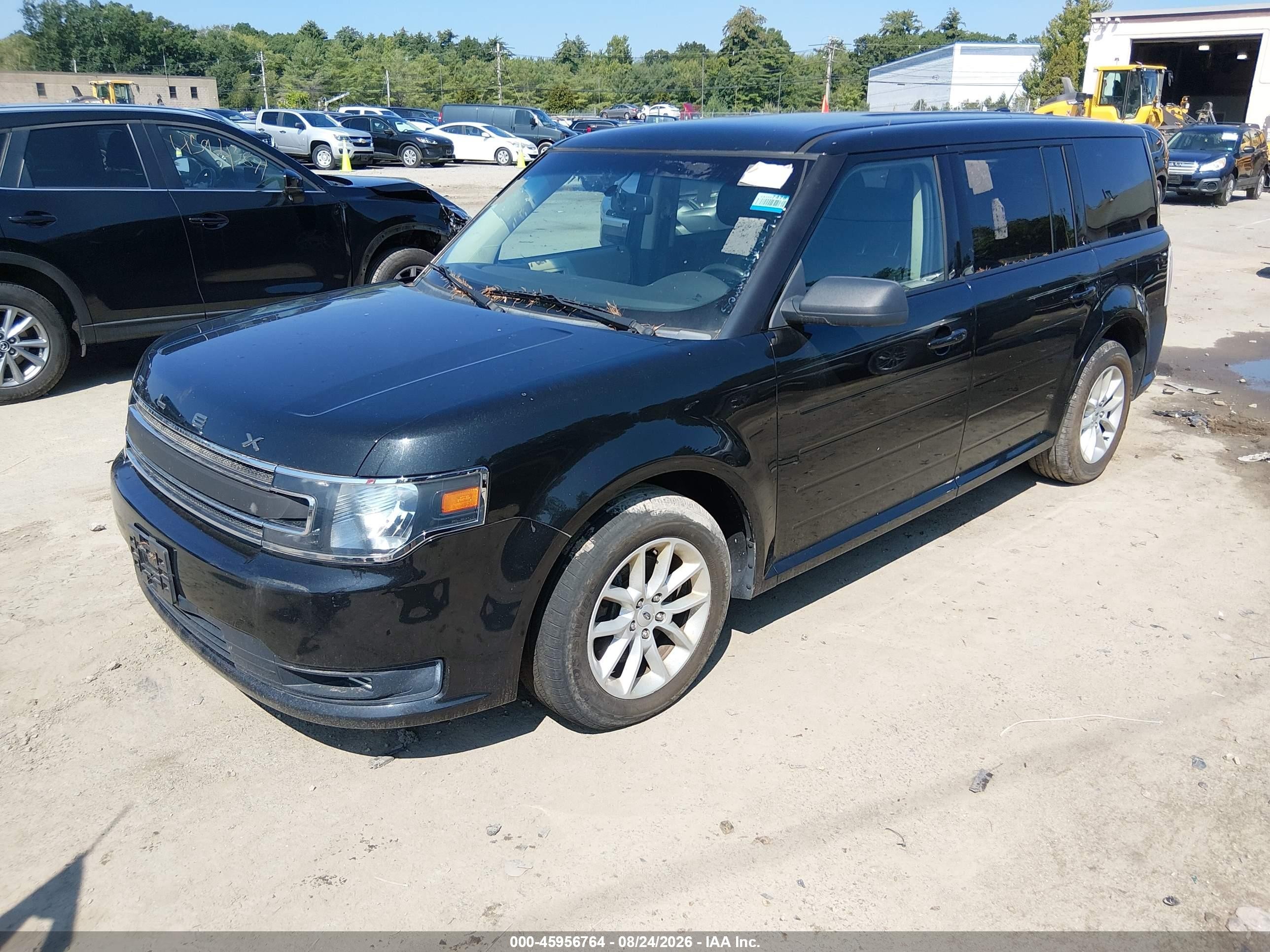 2014 Ford Flex Se Black vin: 2FMGK5B81EBD15822