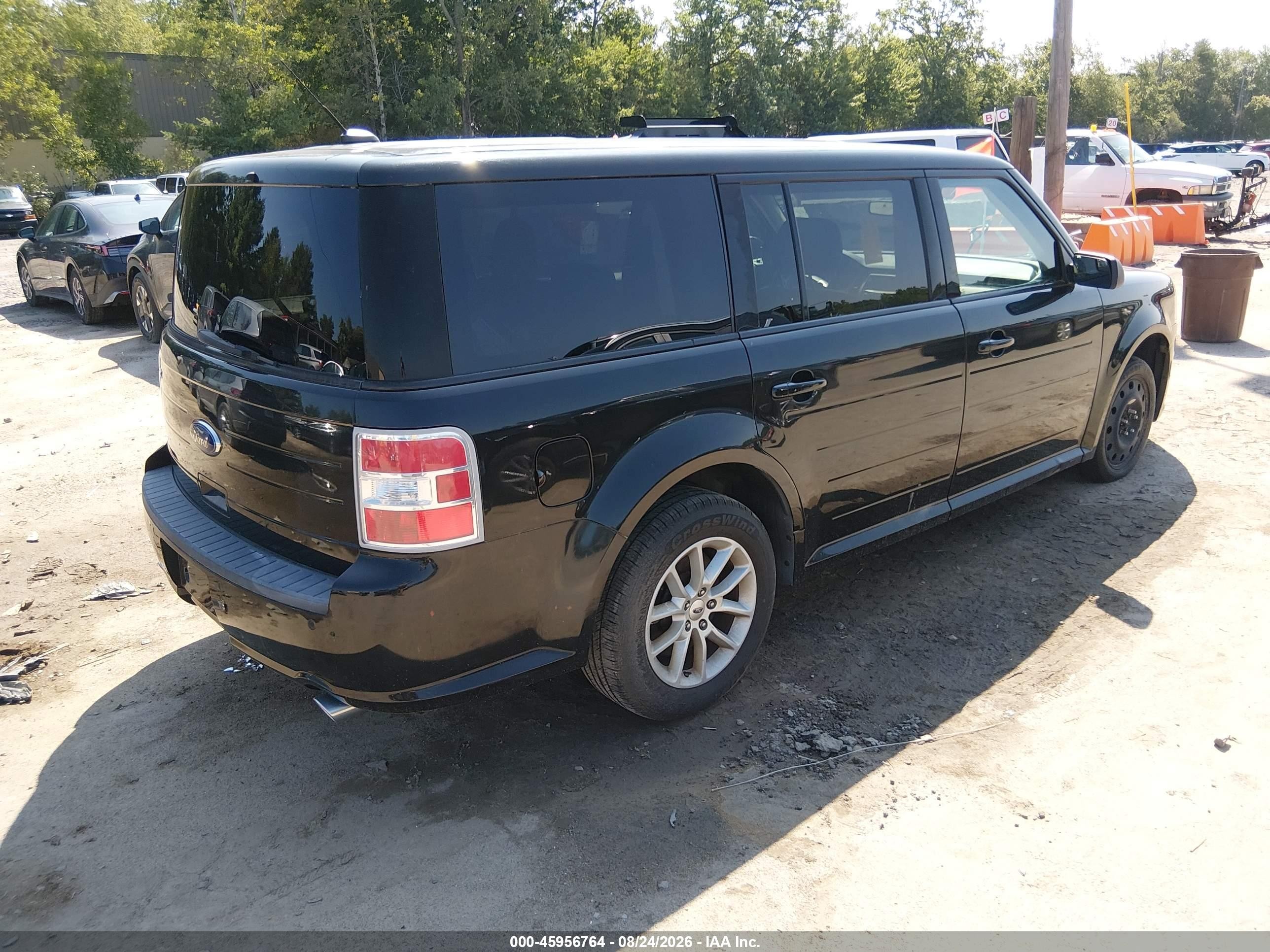2014 Ford Flex Se Black vin: 2FMGK5B81EBD15822