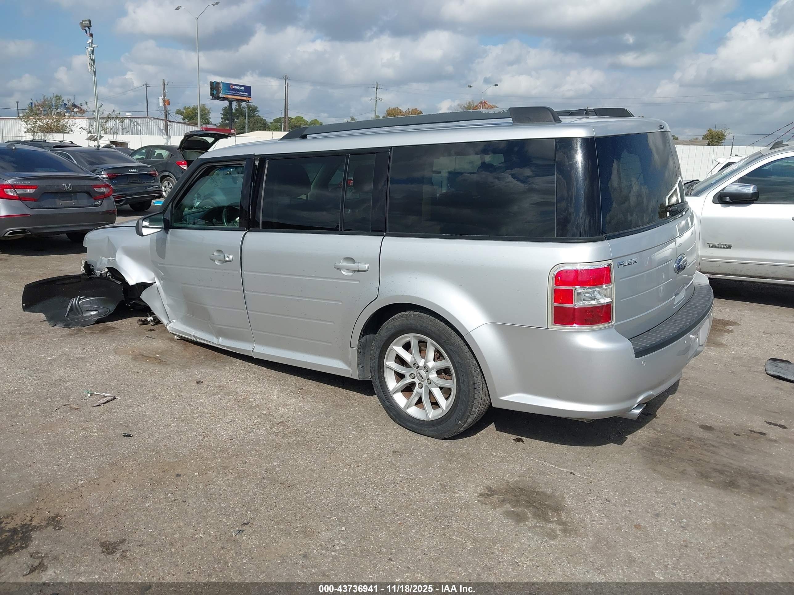 2014 Ford Flex Se Silver vin: 2FMGK5B81EBD23757