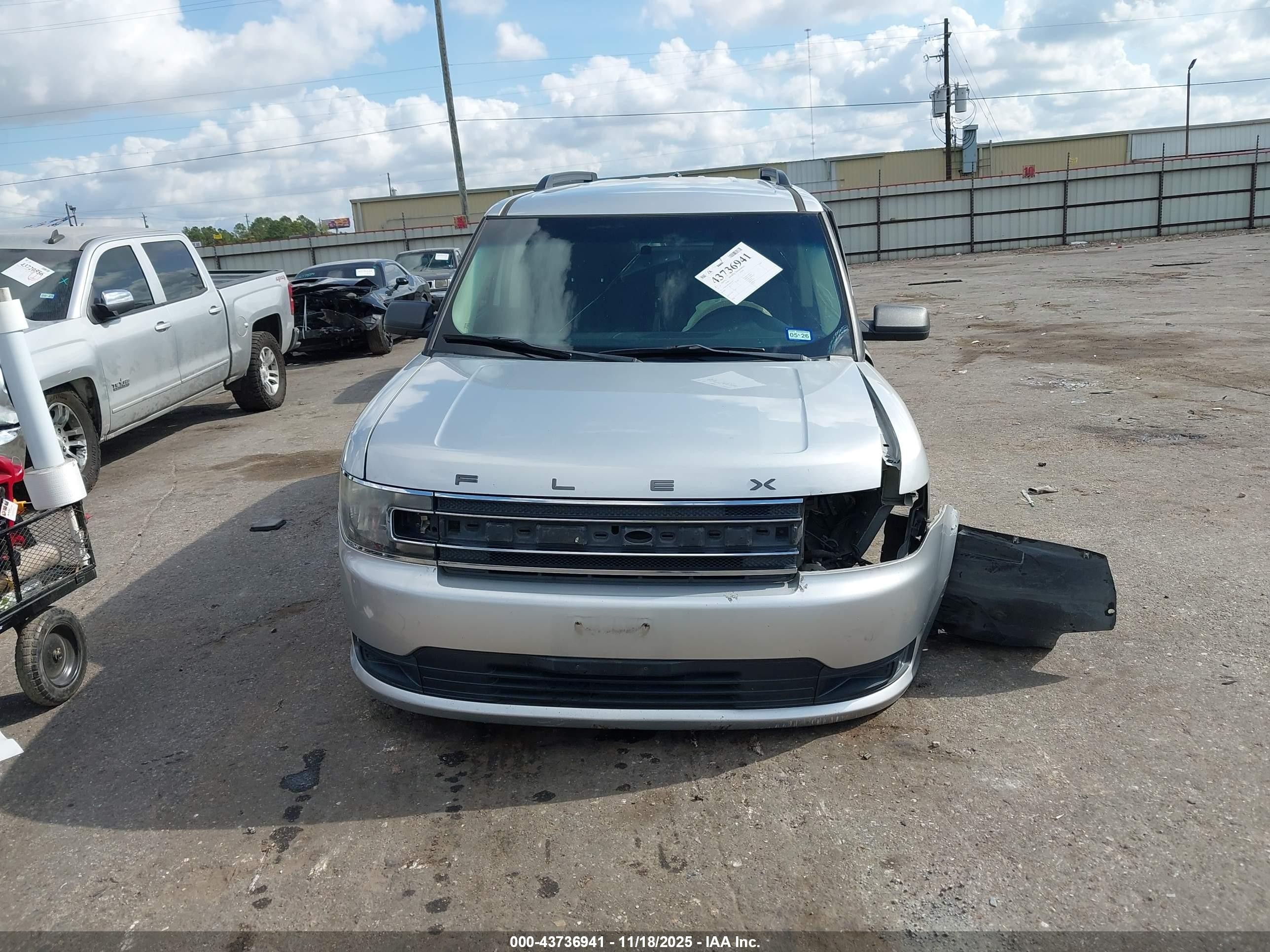 2014 Ford Flex Se Silver vin: 2FMGK5B81EBD23757