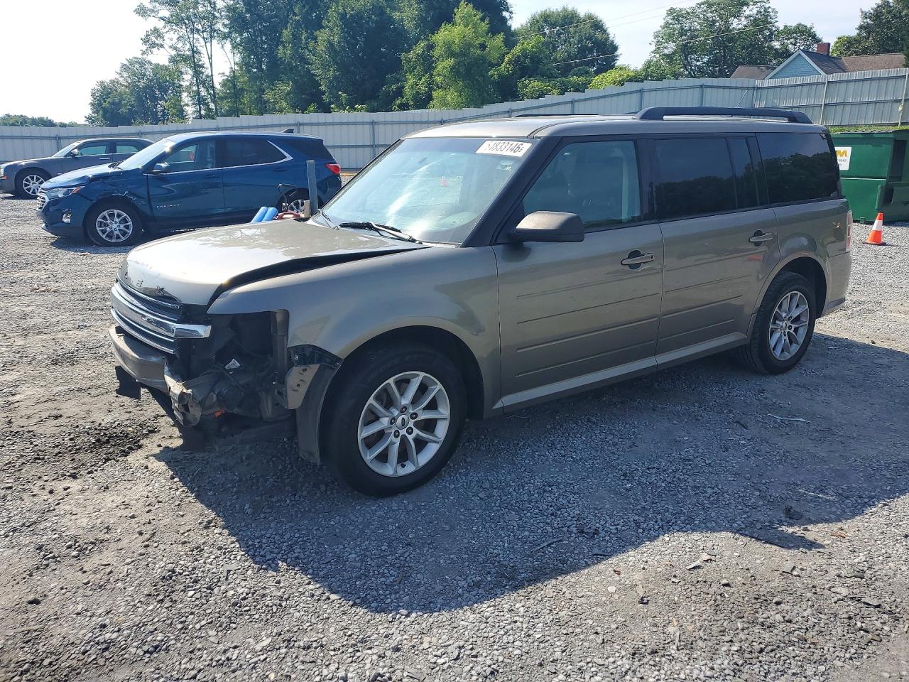 2014 Ford Flex Se Gray vin: 2FMGK5B82EBD23766
