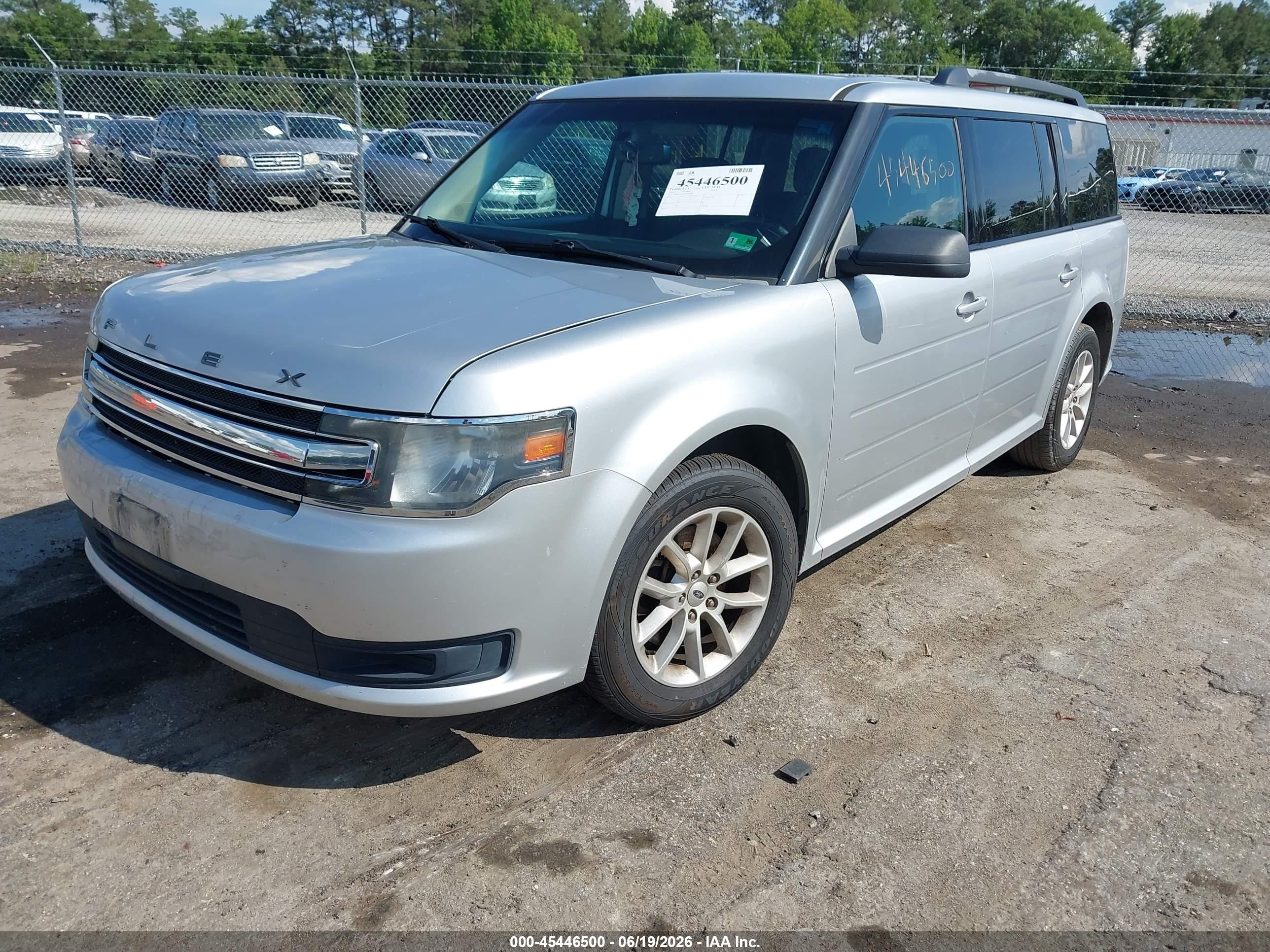 2014 Ford Flex Se Silver vin: 2FMGK5B82EBD42608