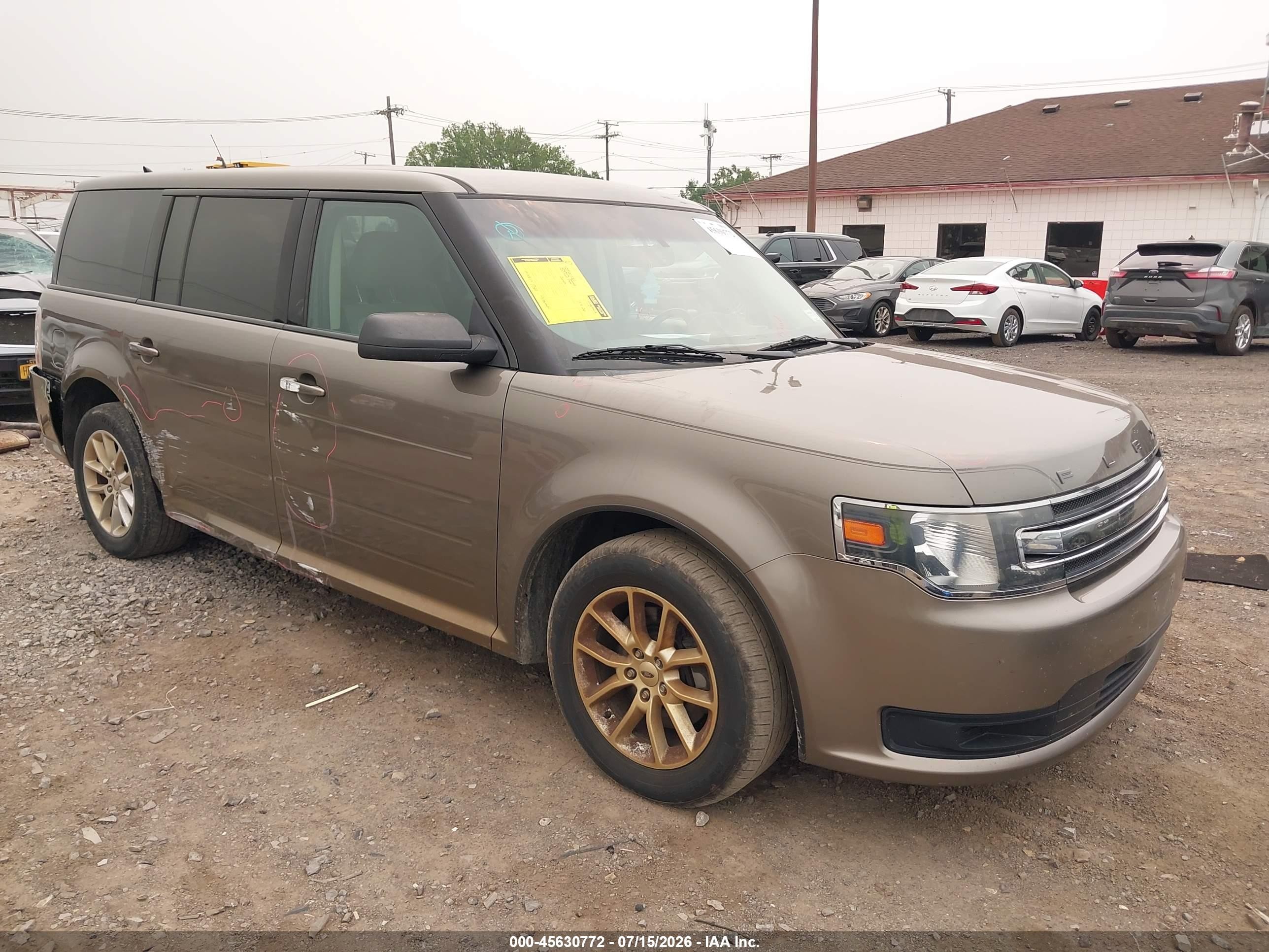 2013 Ford Flex Se Brown vin: 2FMGK5B83DBD22771