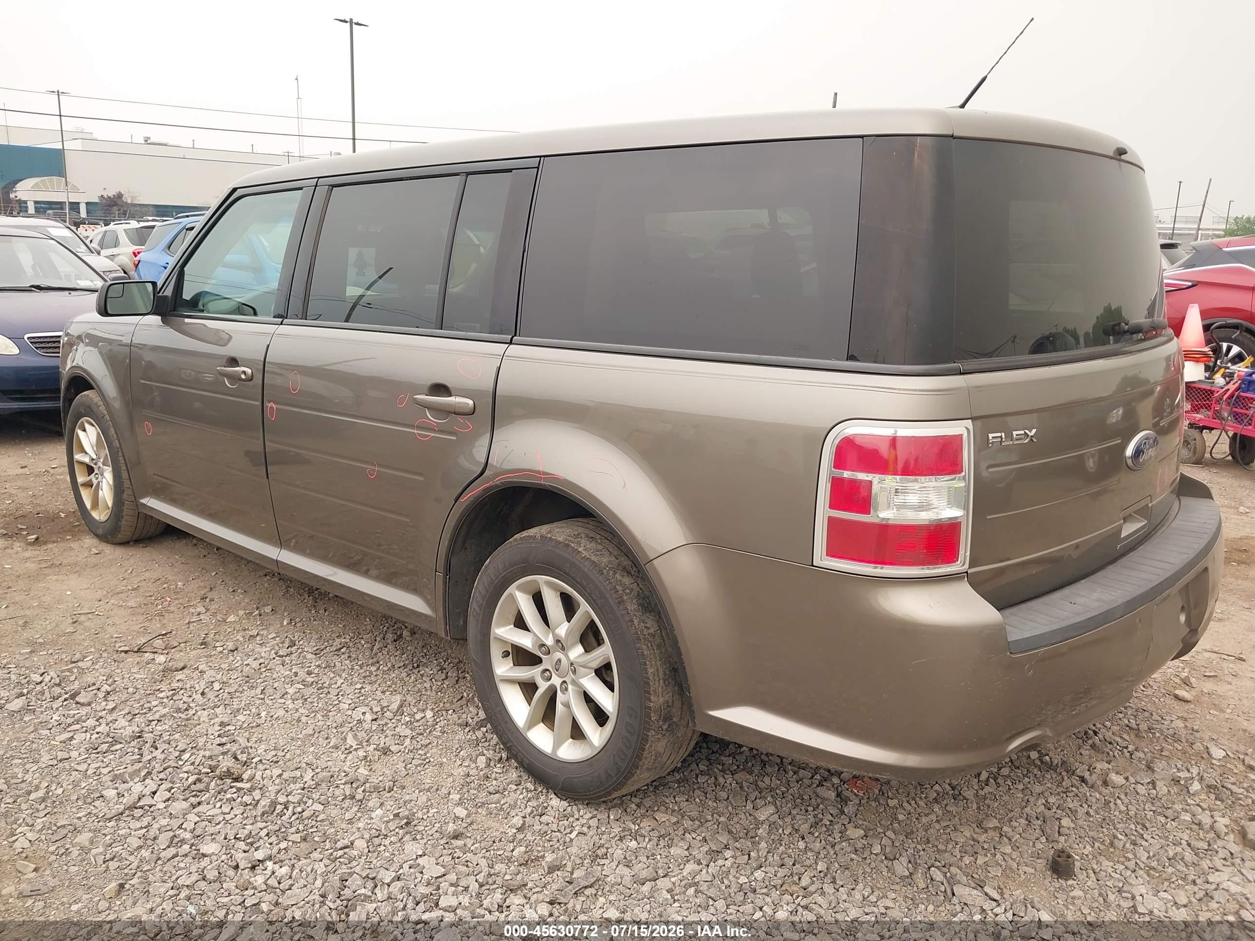 2013 Ford Flex Se Brown vin: 2FMGK5B83DBD22771