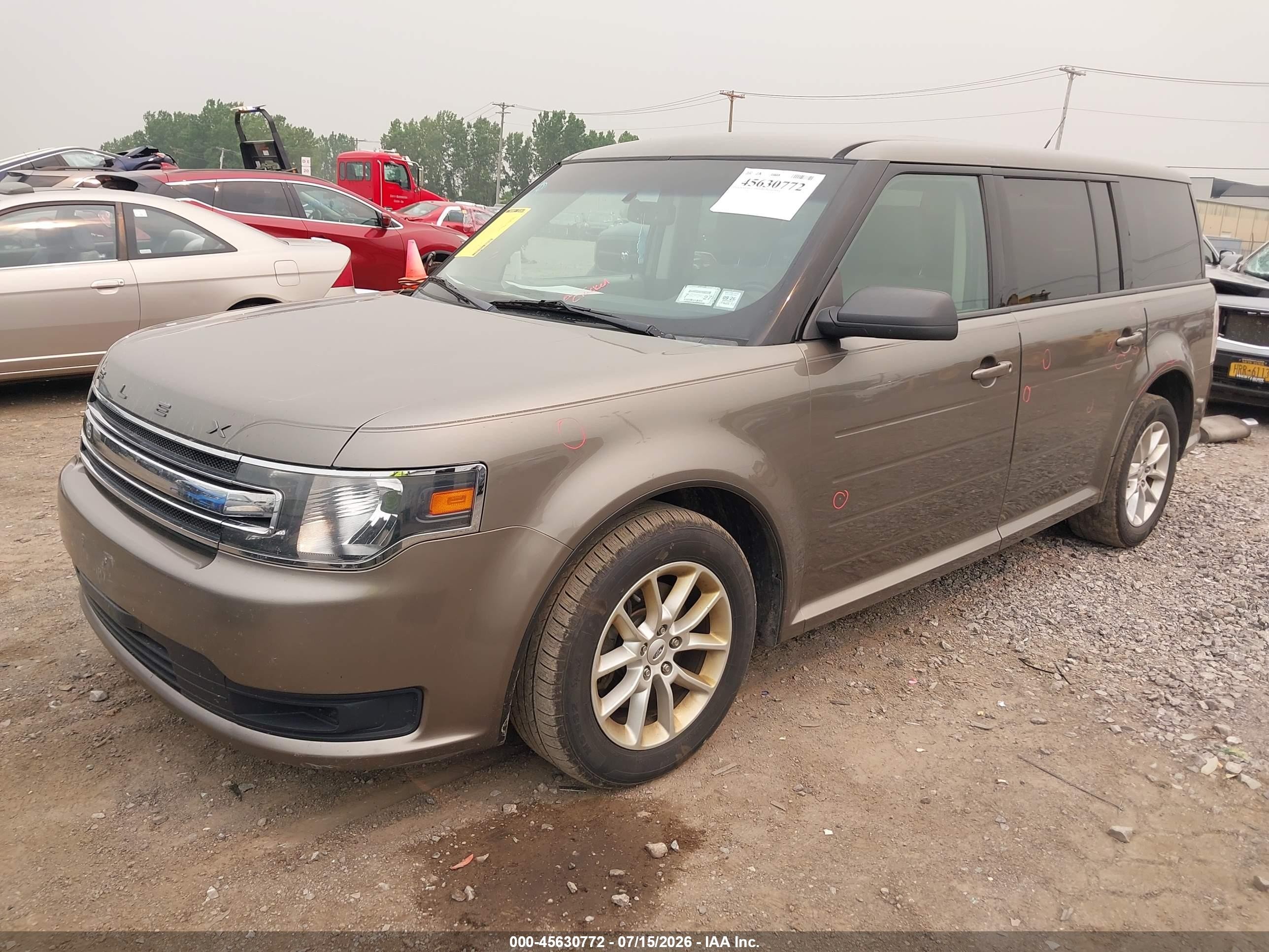 2013 Ford Flex Se Brown vin: 2FMGK5B83DBD22771