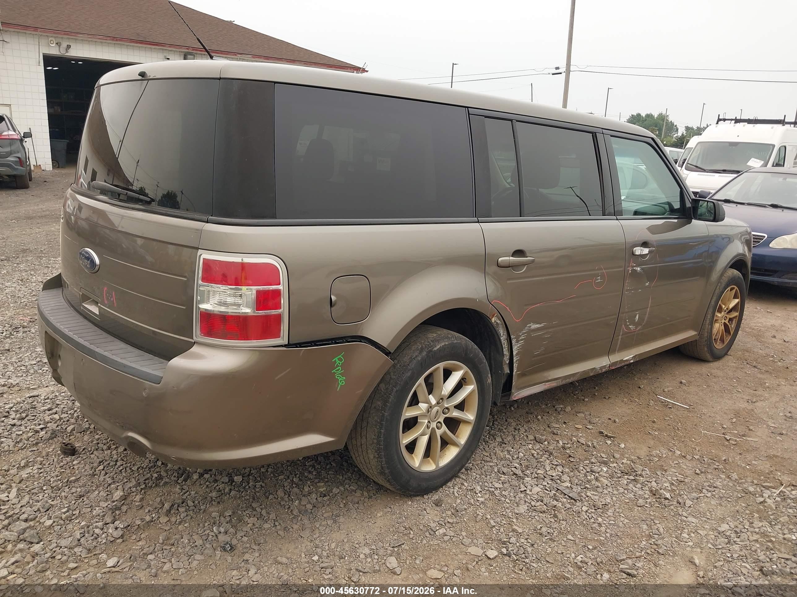 2013 Ford Flex Se Brown vin: 2FMGK5B83DBD22771