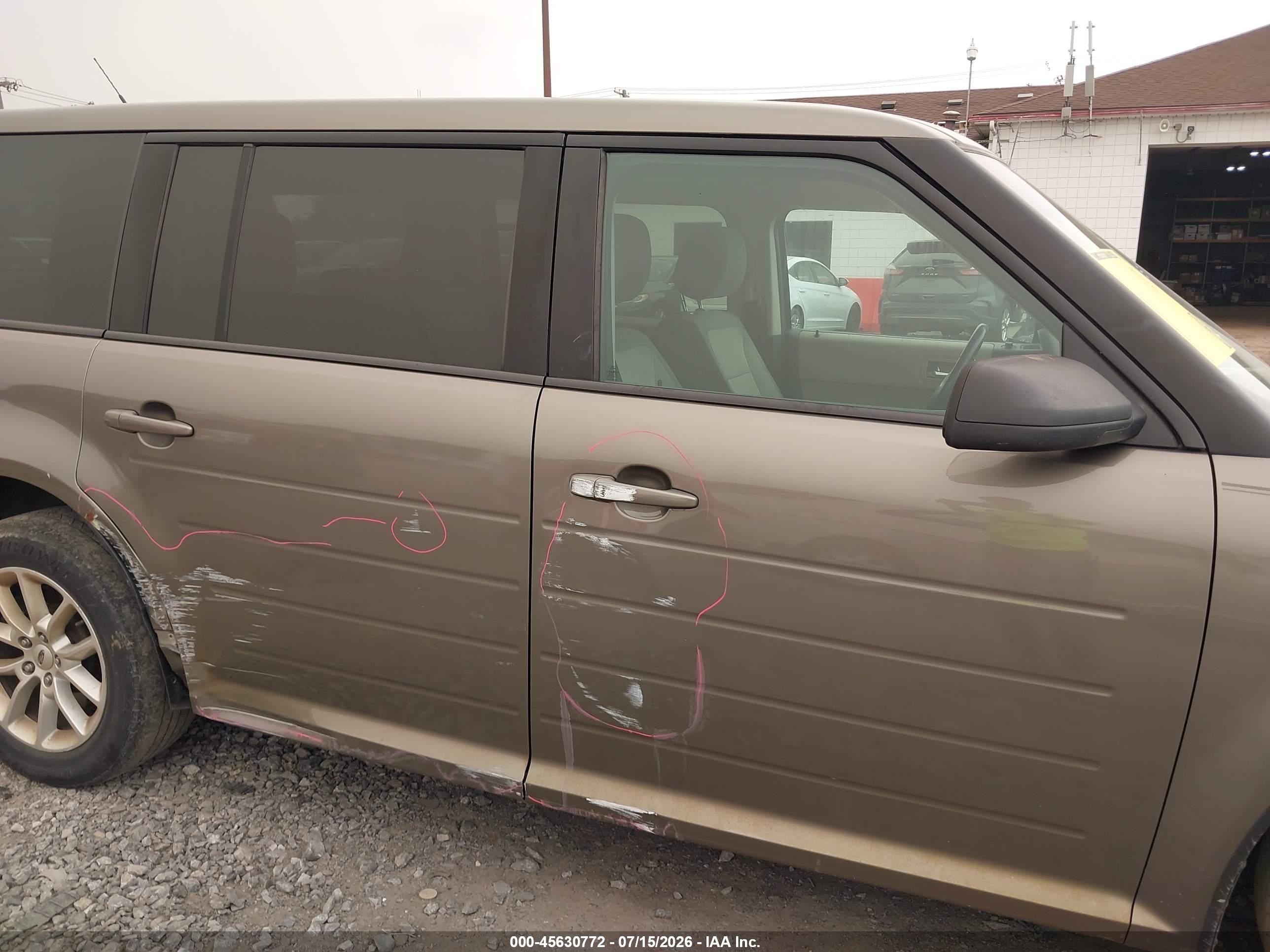 2013 Ford Flex Se Brown vin: 2FMGK5B83DBD22771