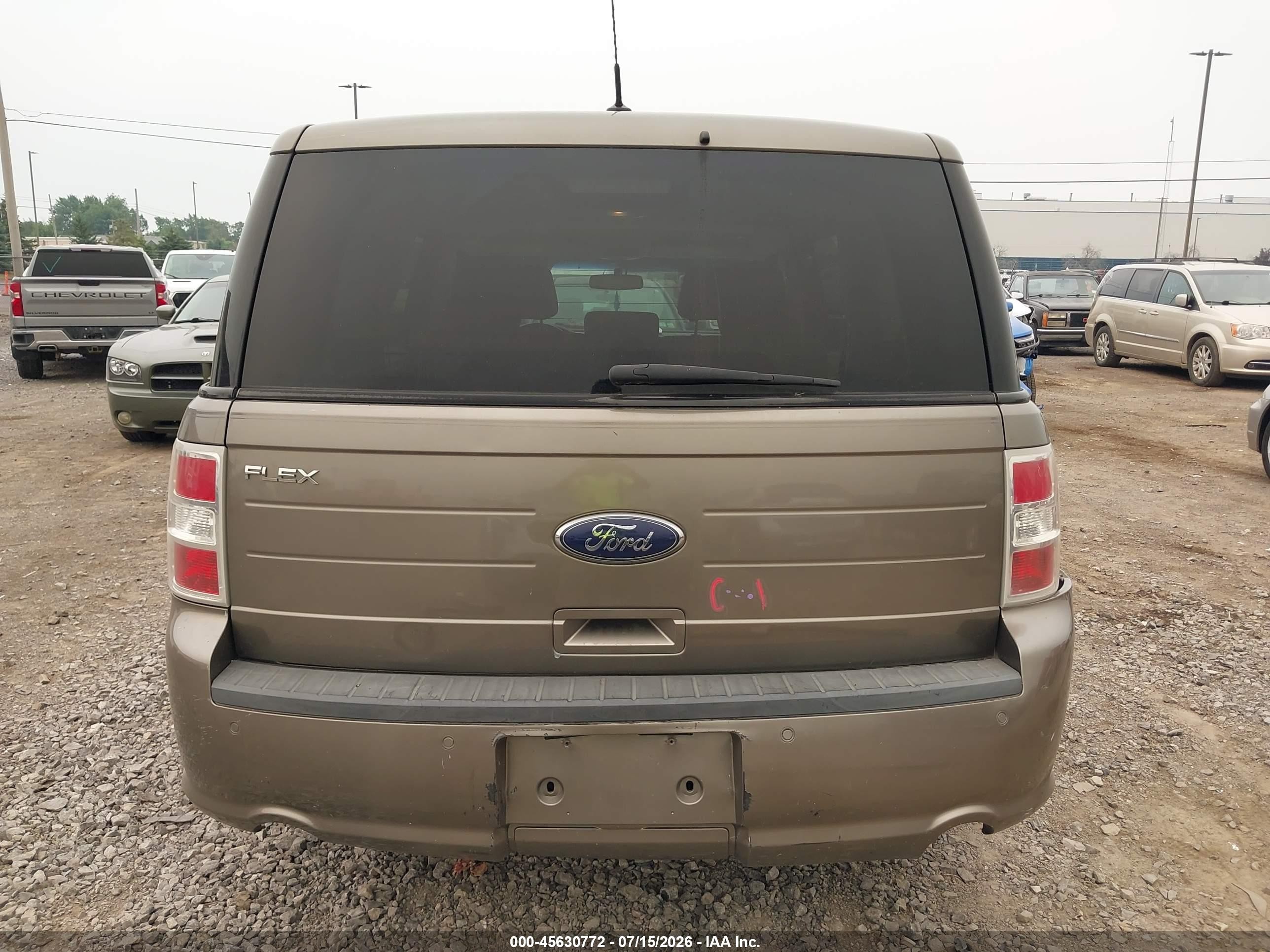 2013 Ford Flex Se Brown vin: 2FMGK5B83DBD22771