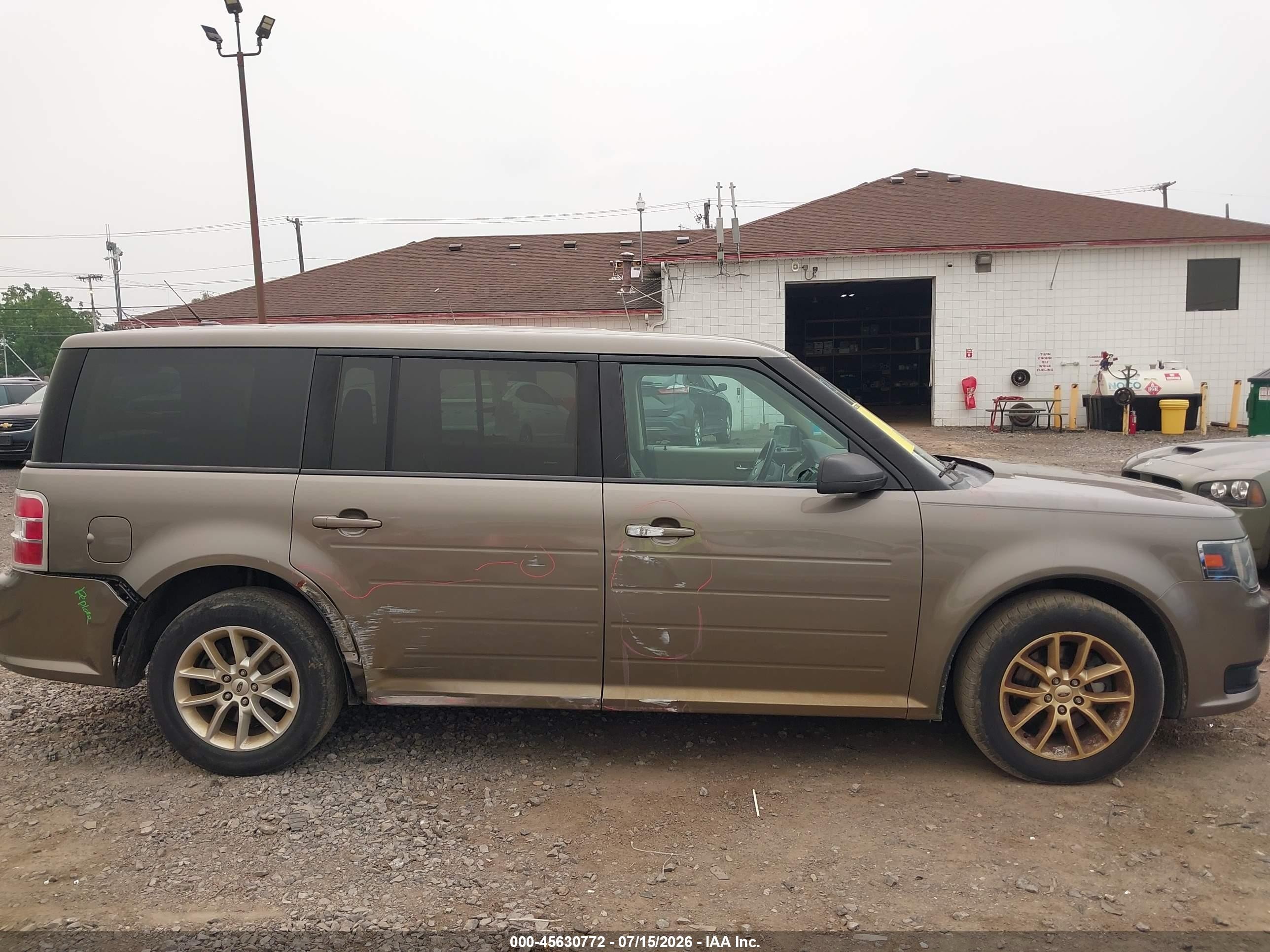 2013 Ford Flex Se Brown vin: 2FMGK5B83DBD22771
