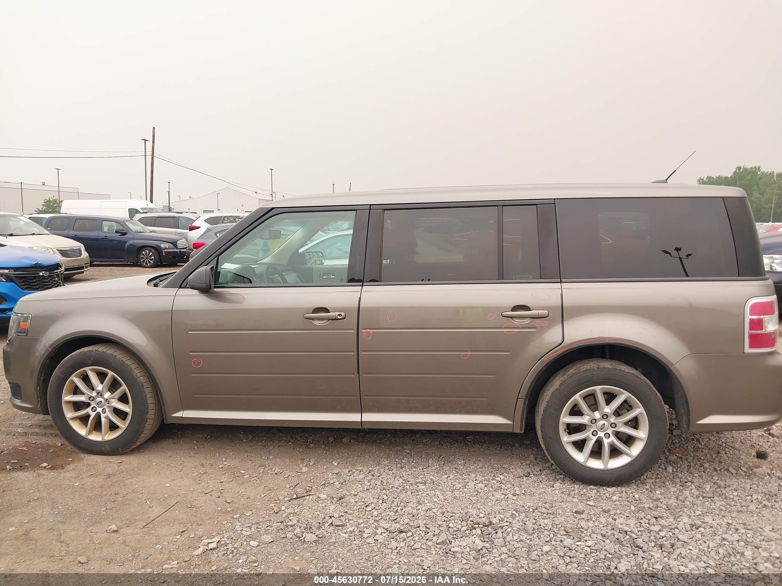 2013 Ford Flex Se Brown vin: 2FMGK5B83DBD22771