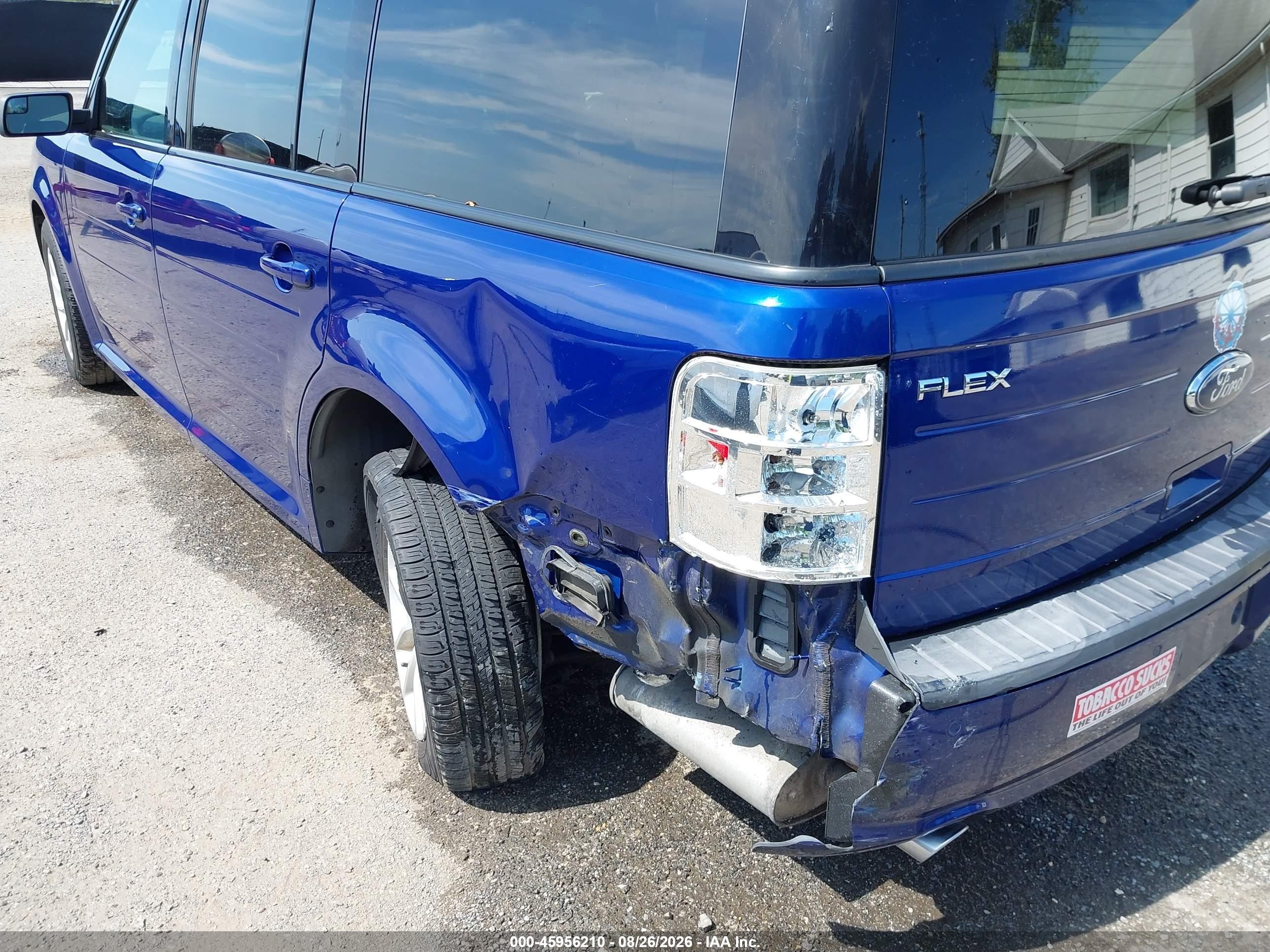 2014 Ford Flex Se Blue vin: 2FMGK5B83EBD07494