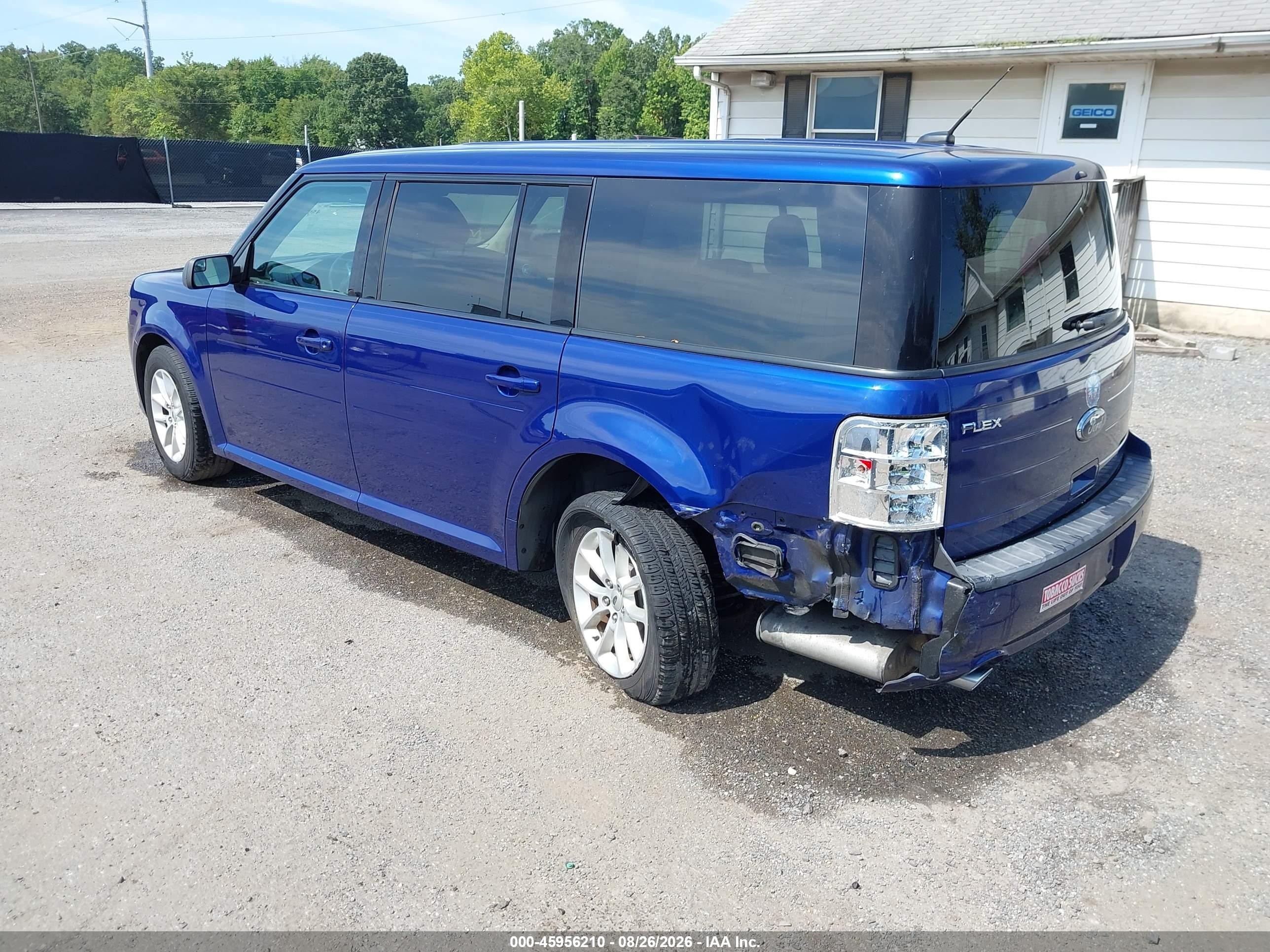2014 Ford Flex Se Blue vin: 2FMGK5B83EBD07494