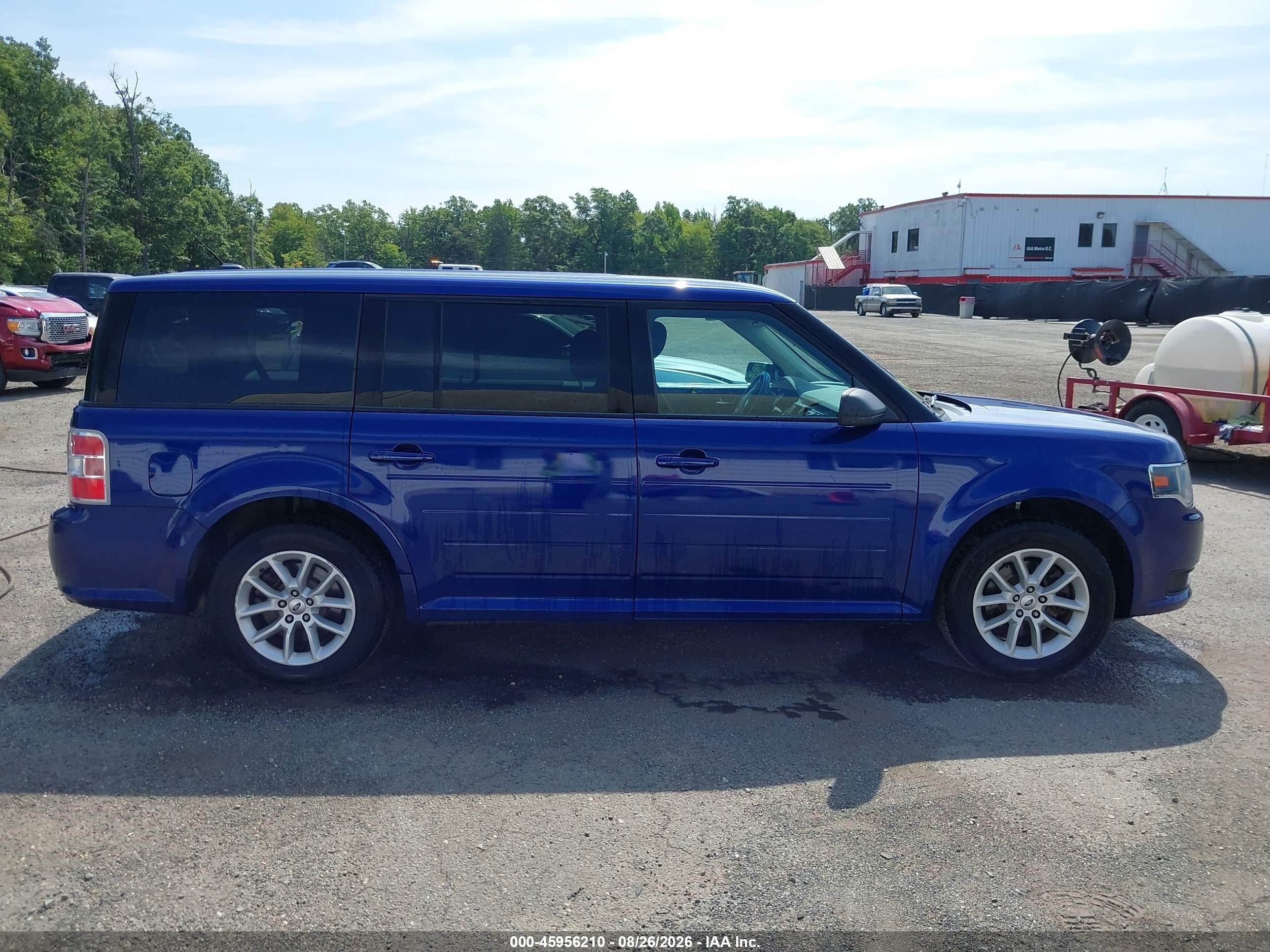 2014 Ford Flex Se Blue vin: 2FMGK5B83EBD07494