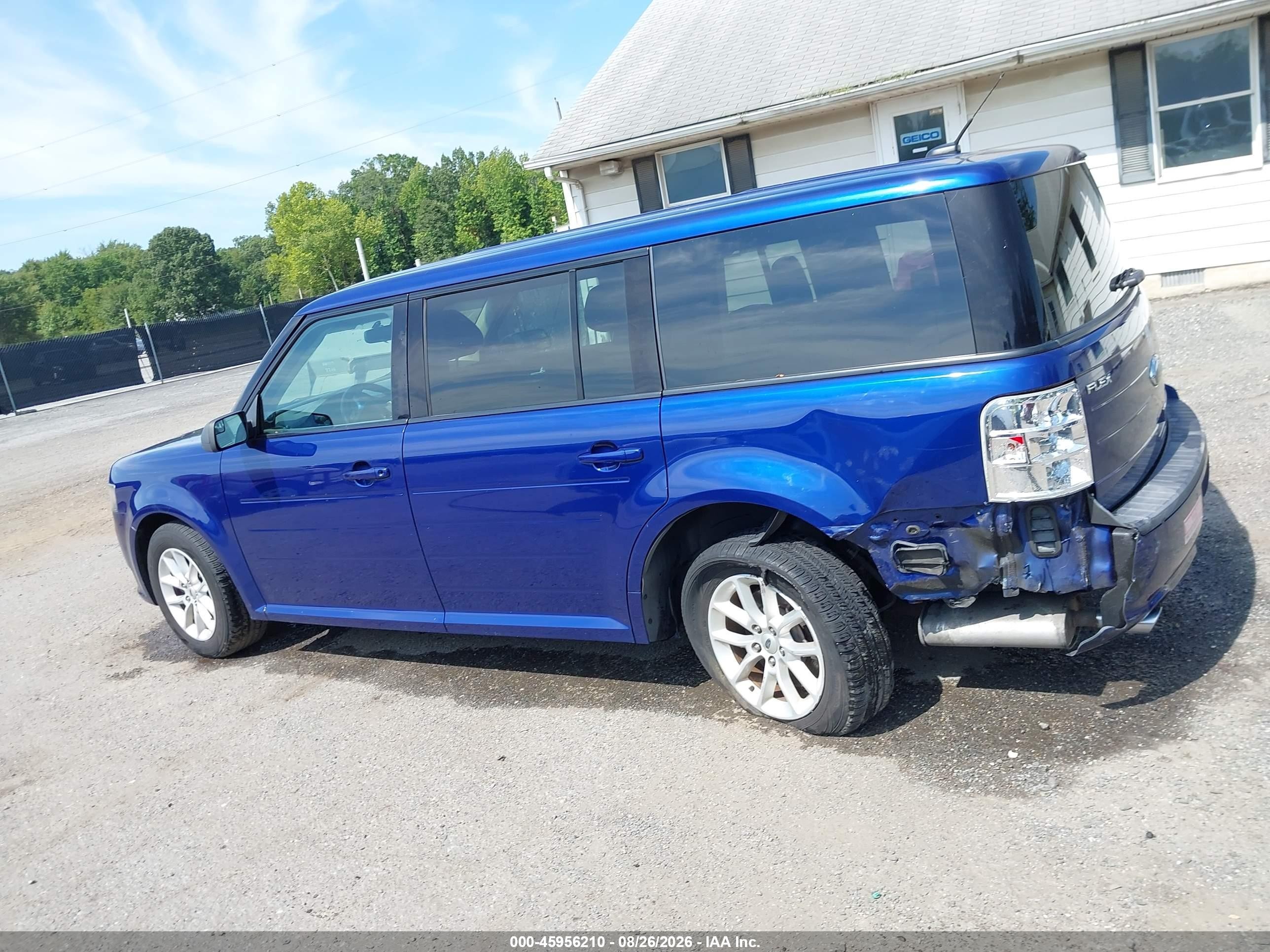 2014 Ford Flex Se Blue vin: 2FMGK5B83EBD07494