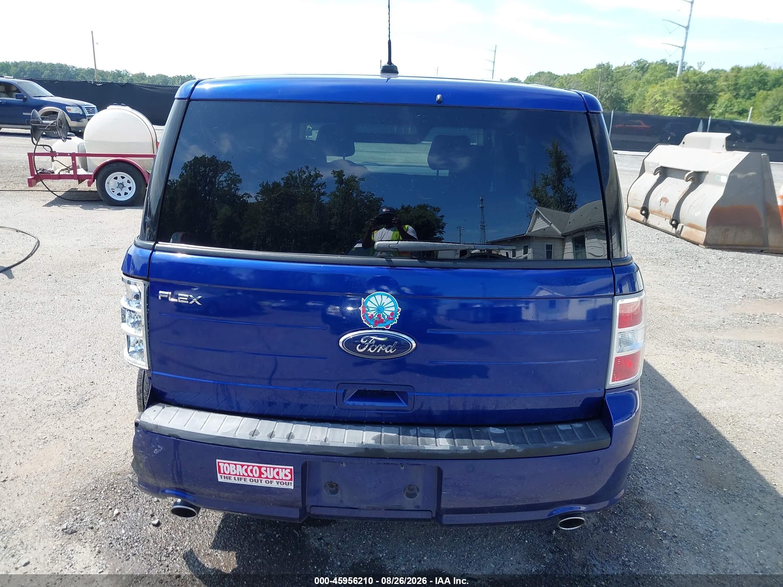 2014 Ford Flex Se Blue vin: 2FMGK5B83EBD07494