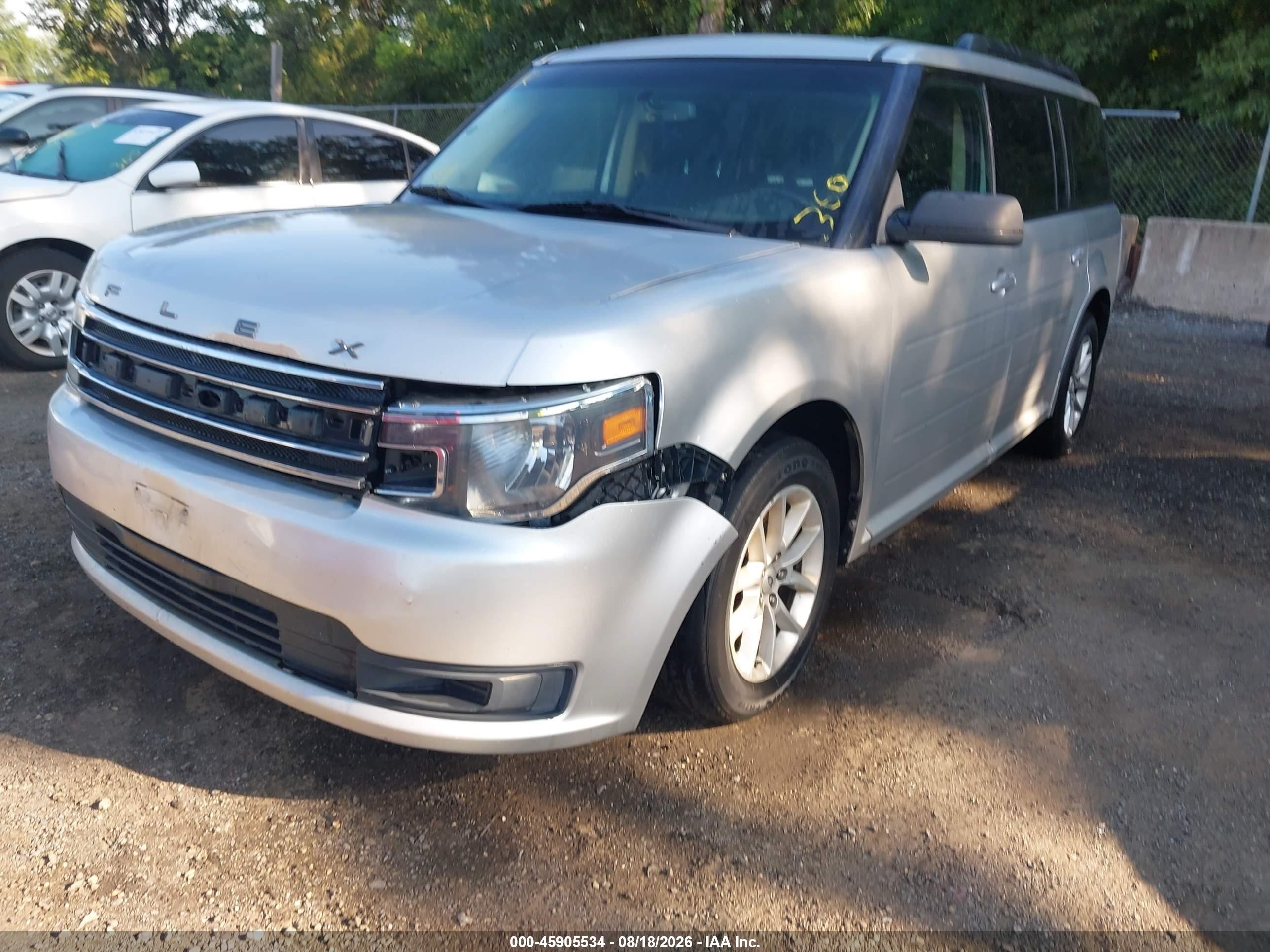 2014 Ford Flex Se Silver vin: 2FMGK5B83EBD41158