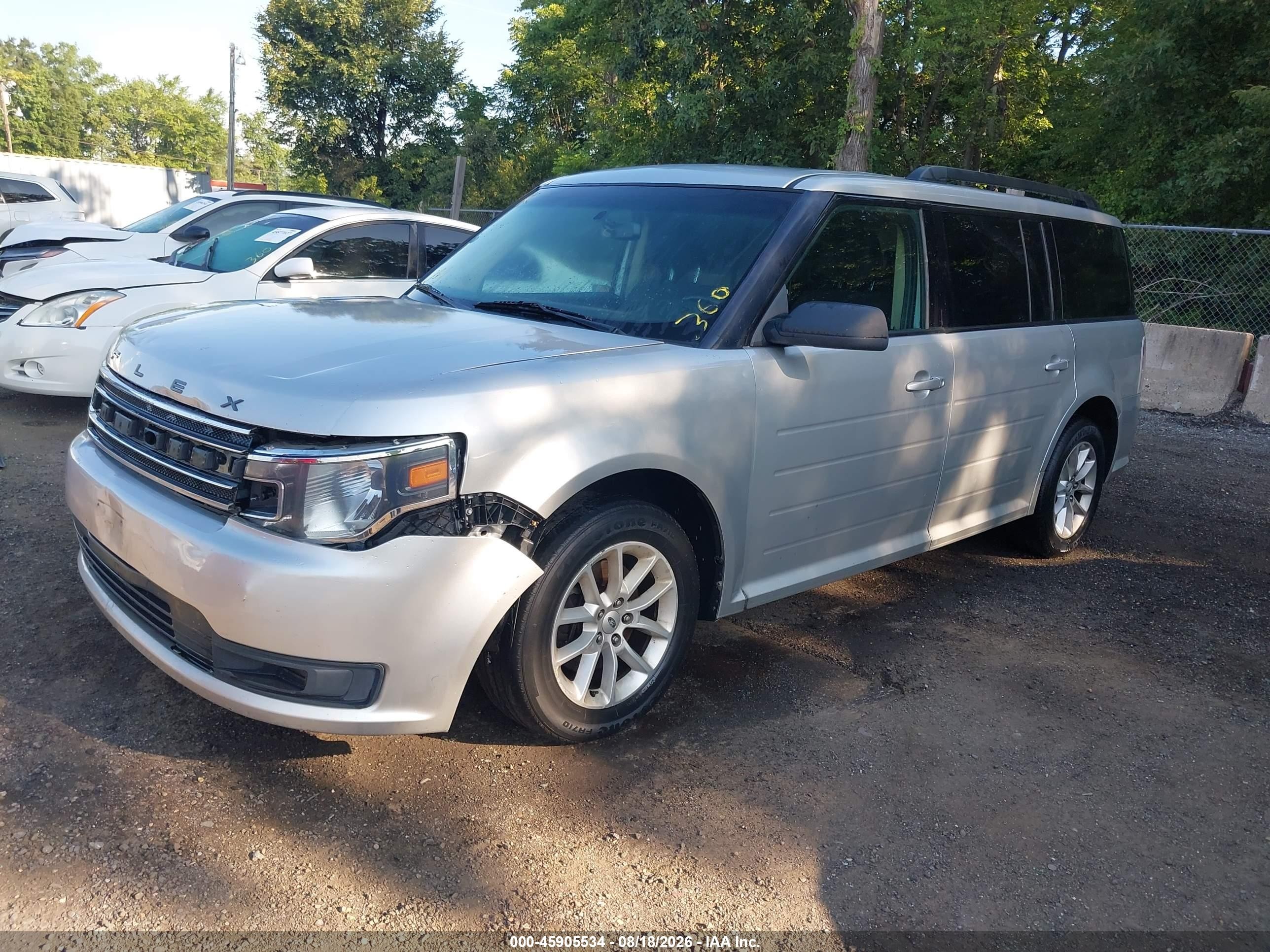 2014 Ford Flex Se Silver vin: 2FMGK5B83EBD41158