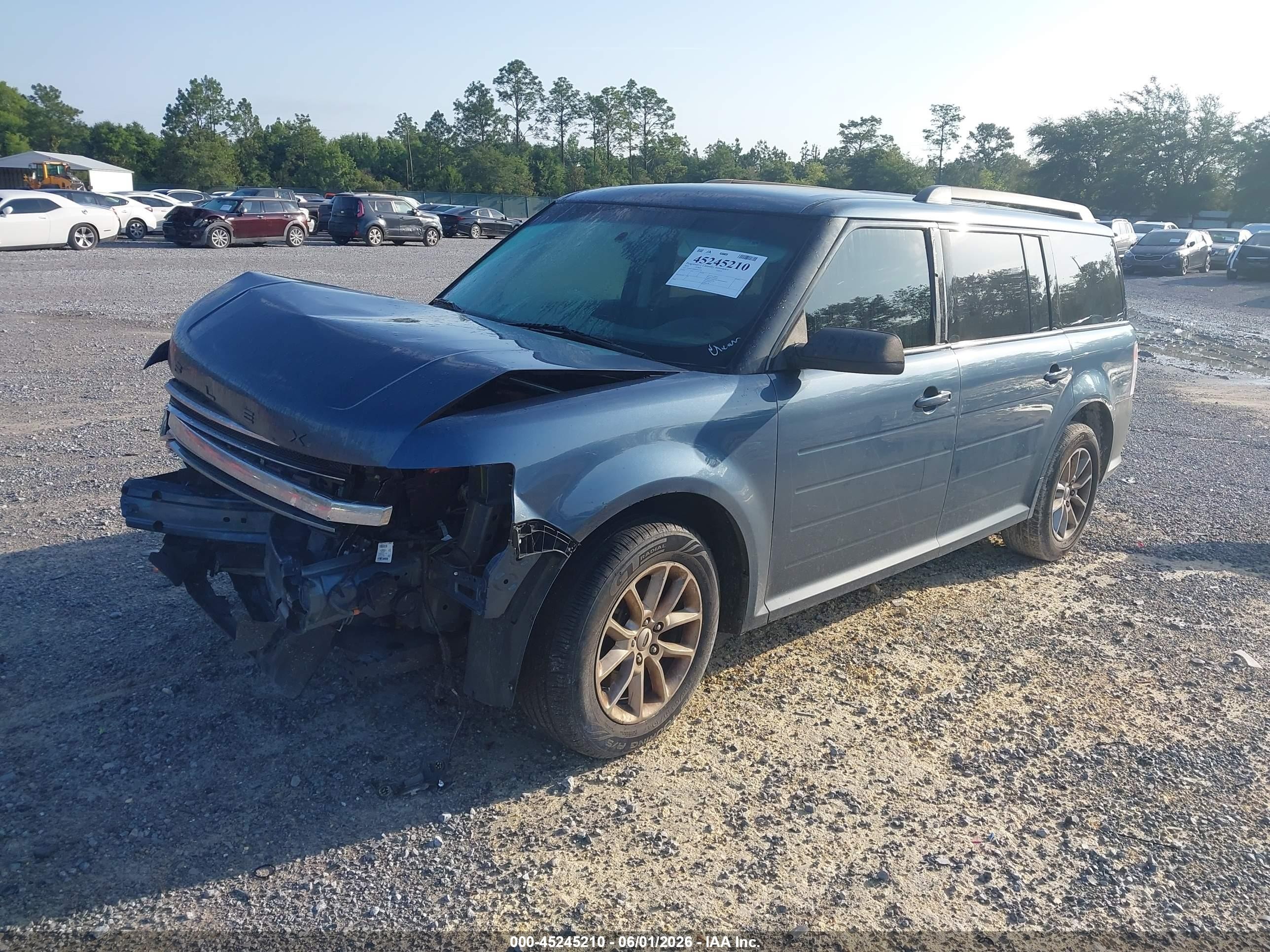 2019 Ford Flex Se Blue vin: 2FMGK5B83KBA32592
