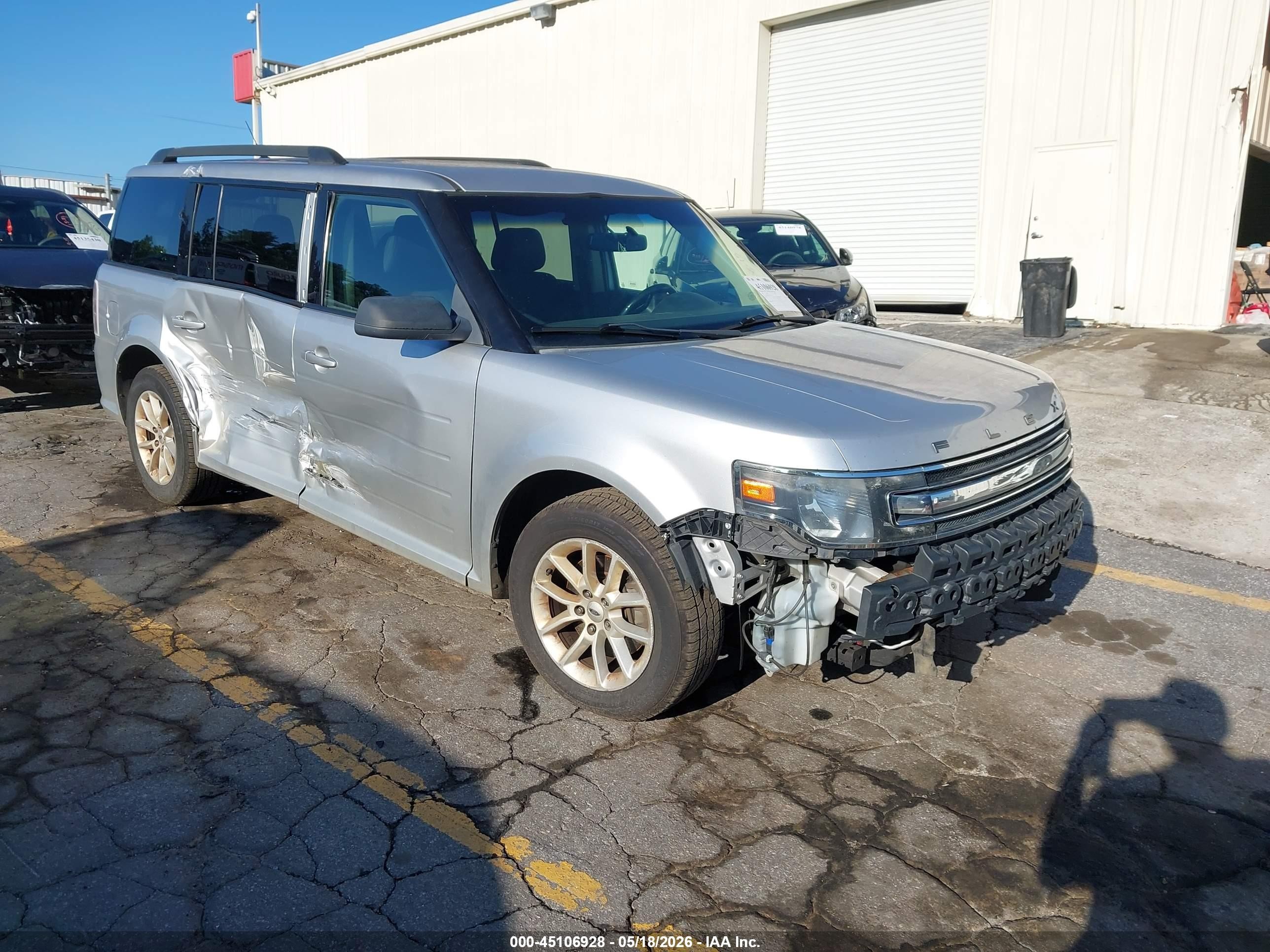 2014 Ford Flex Se Silver vin: 2FMGK5B84EBD16477