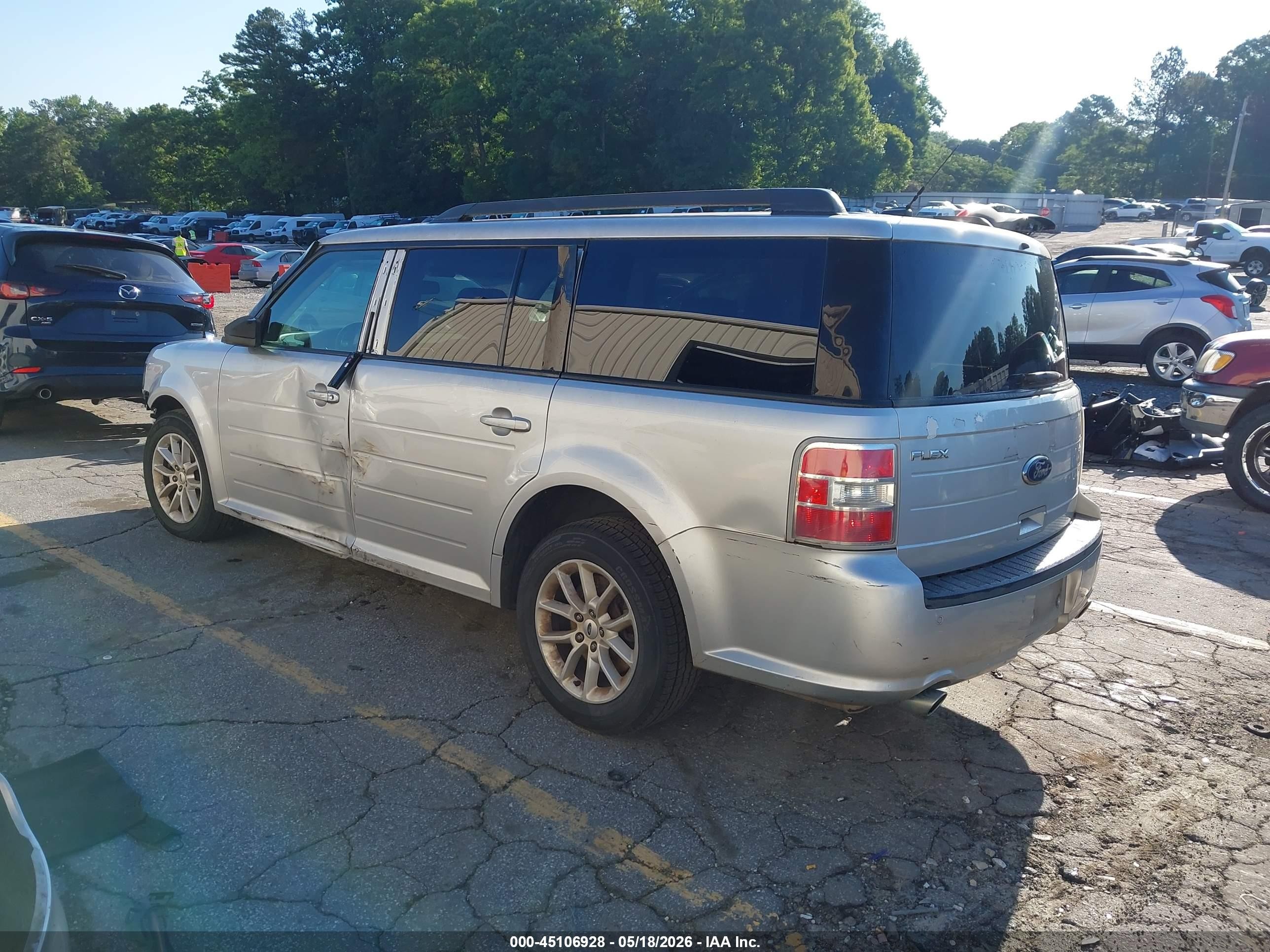 2014 Ford Flex Se Silver vin: 2FMGK5B84EBD16477
