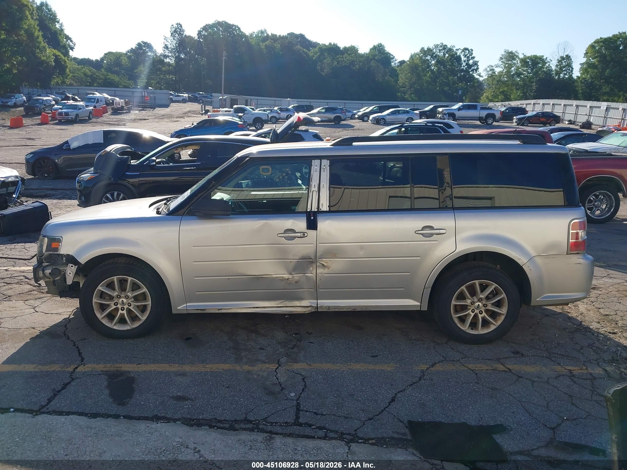 2014 Ford Flex Se Silver vin: 2FMGK5B84EBD16477