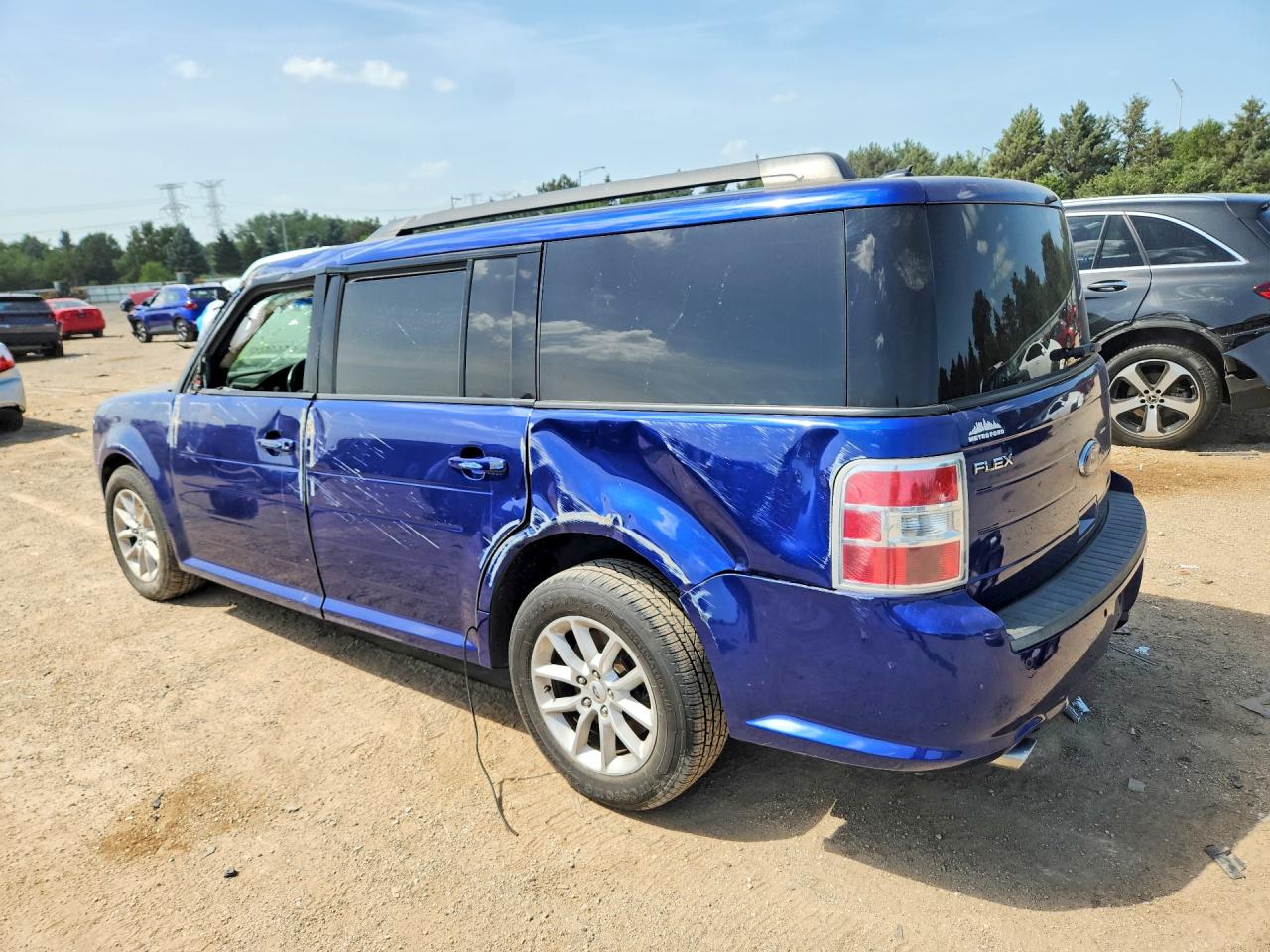 2013 Ford Flex Se Blue vin: 2FMGK5B85DBD17121