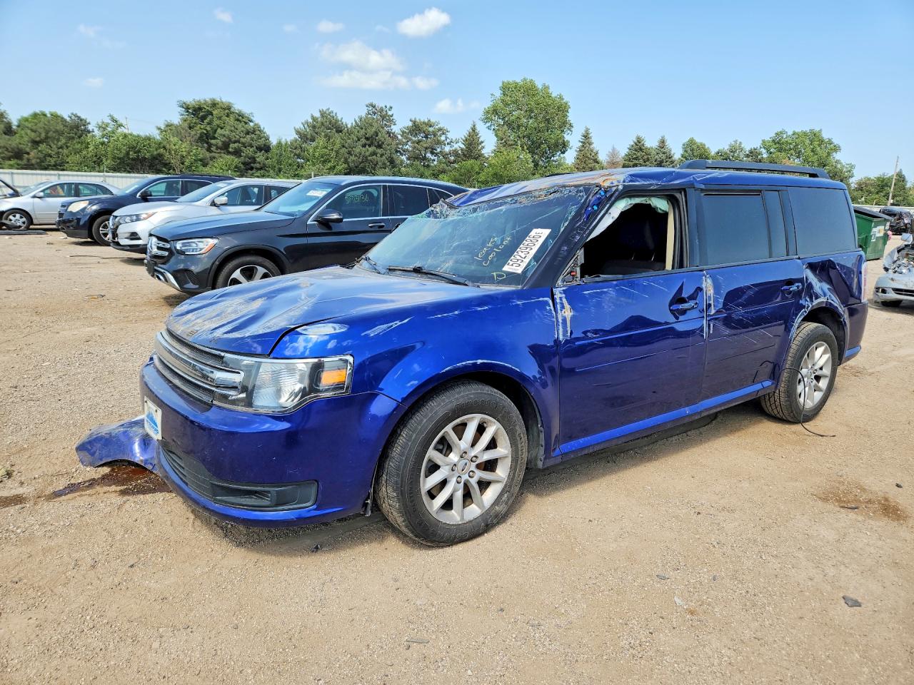 2013 Ford Flex Se Blue vin: 2FMGK5B85DBD17121