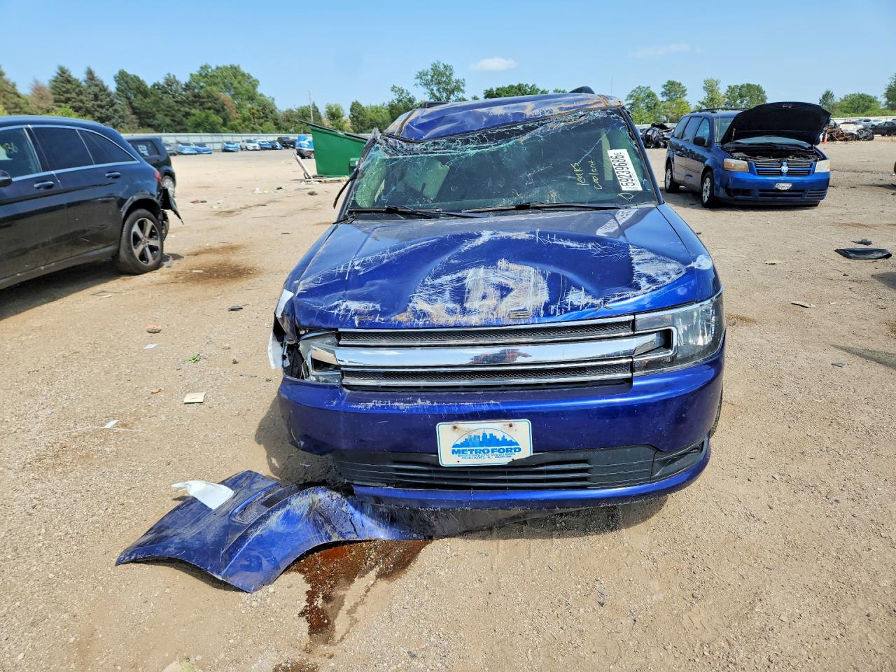 2013 Ford Flex Se Blue vin: 2FMGK5B85DBD17121