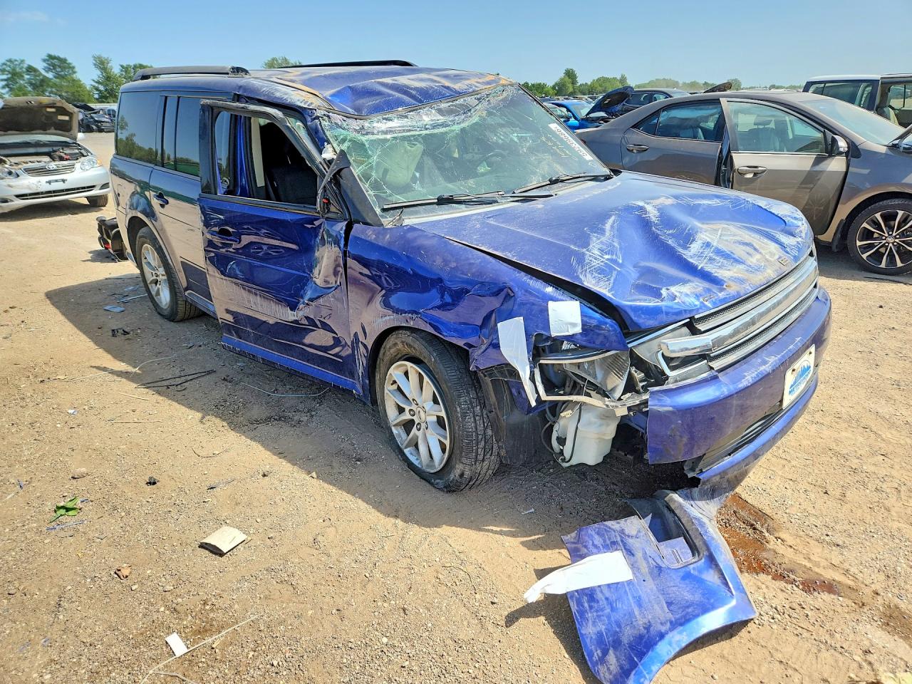 2013 Ford Flex Se Blue vin: 2FMGK5B85DBD17121